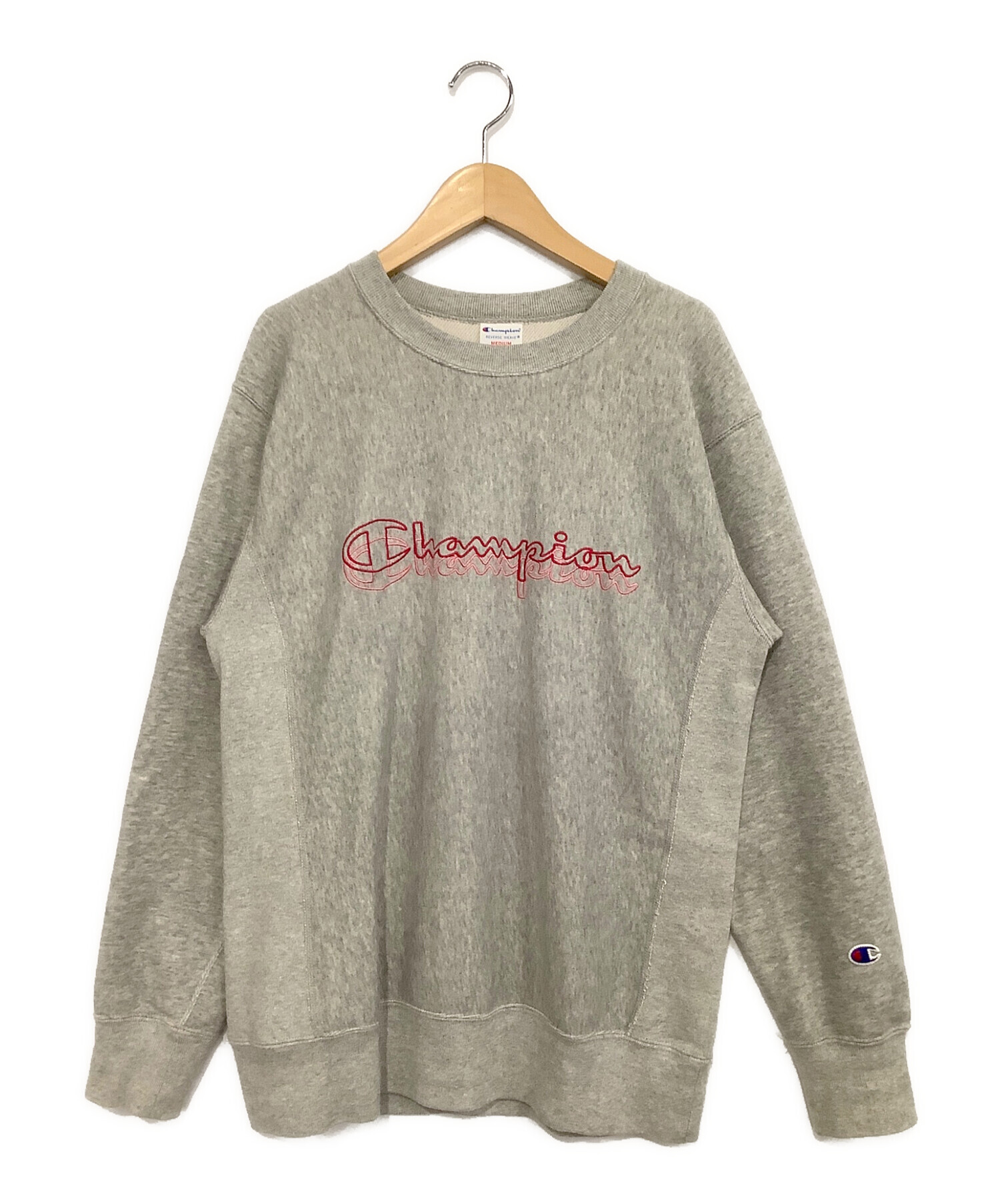 Champion REVERSE WEAVE (チャンピオンリバースウィーブ) クルーネックスウェット グレー サイズ:M