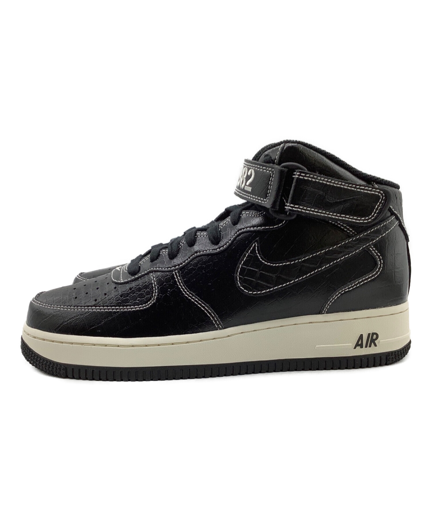 NIKE (ナイキ) AIR FORCE 1 MID 07 LV8 DV ブラック サイズ:26.5cm 未使用品