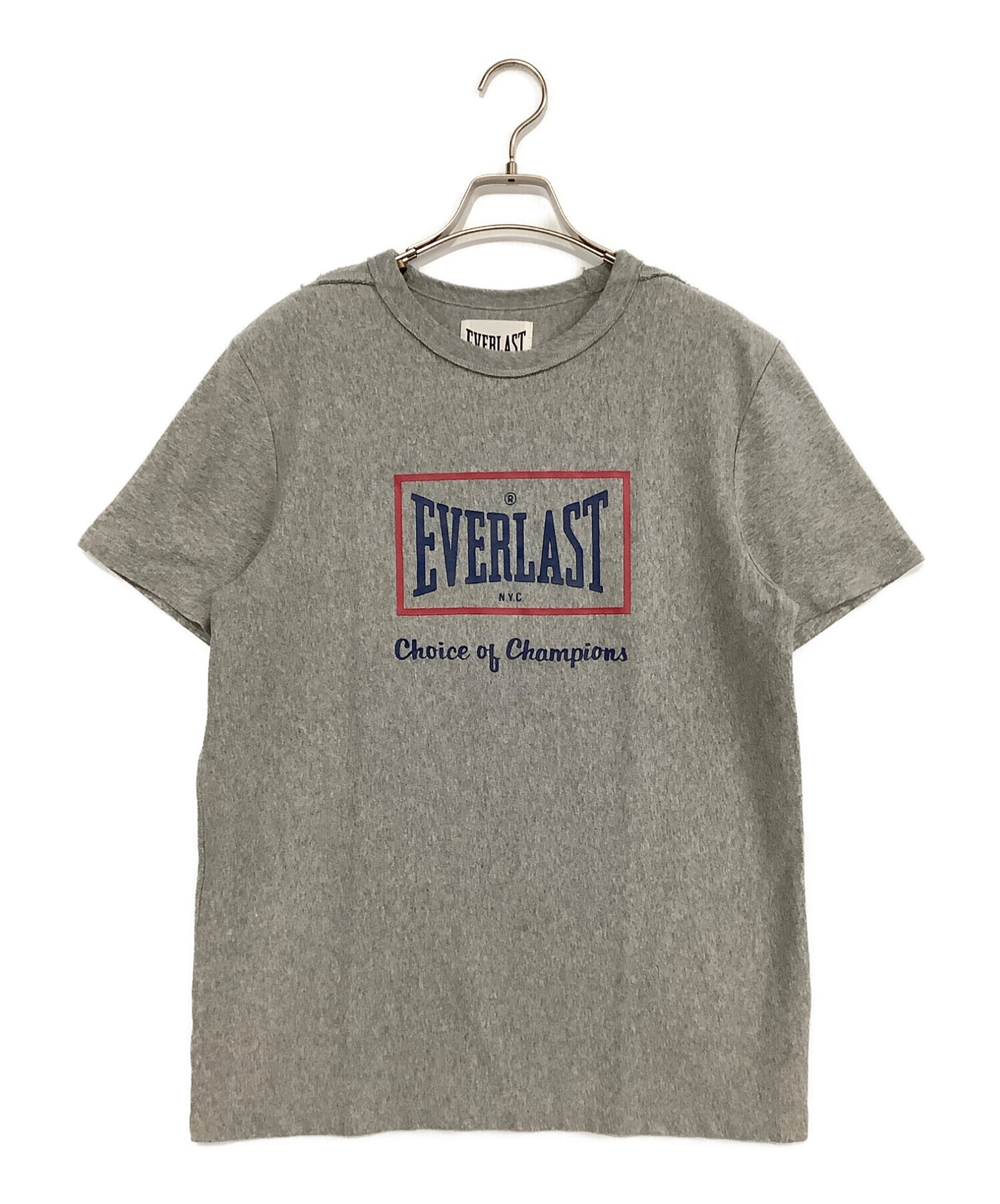 EVERLAST (エバーラスト) ボックスロゴTシャツ グレー サイズ:M