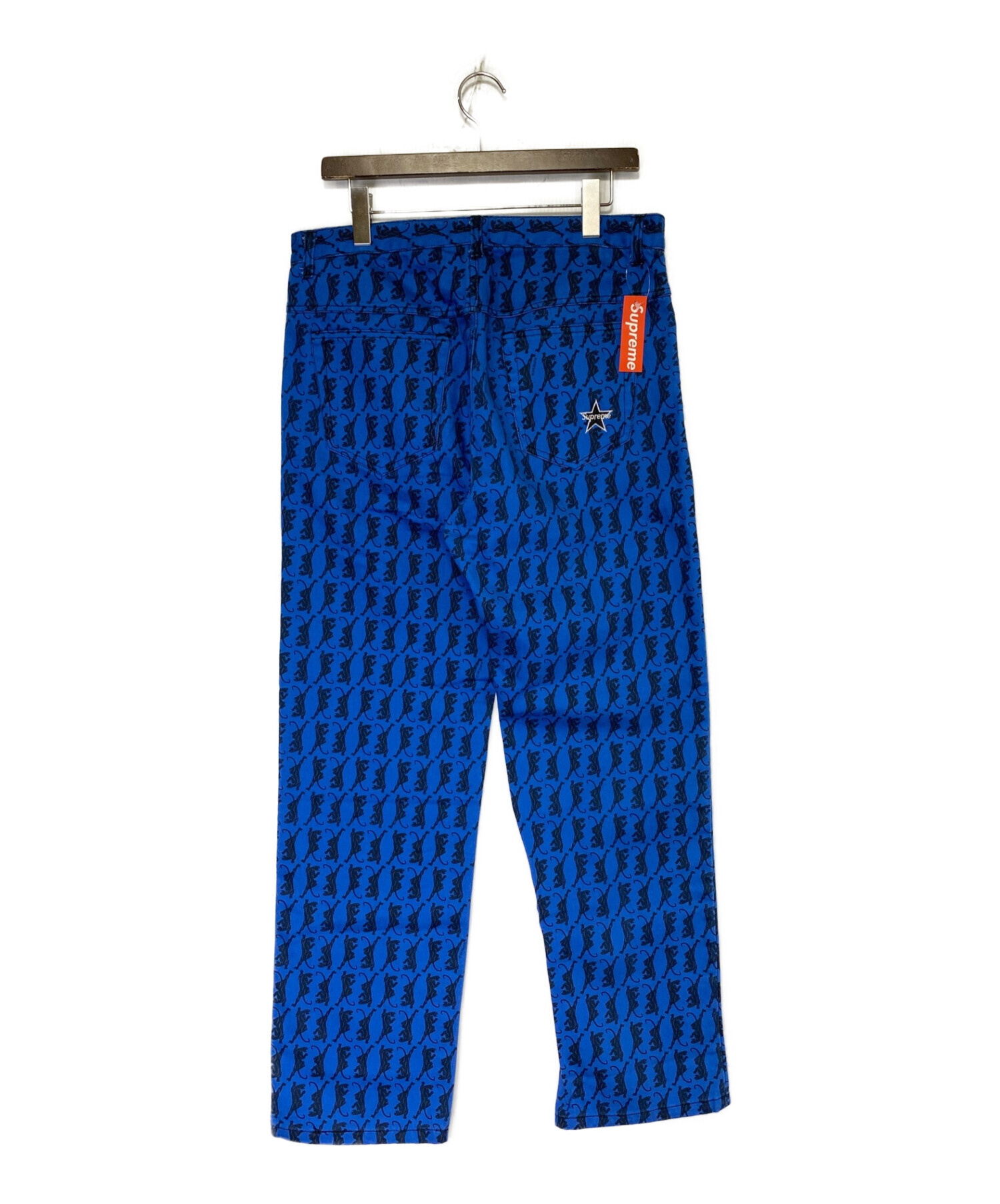 SUPREME (シュプリーム) Washed Regular Jeans ブルー×ブラック サイズ:32