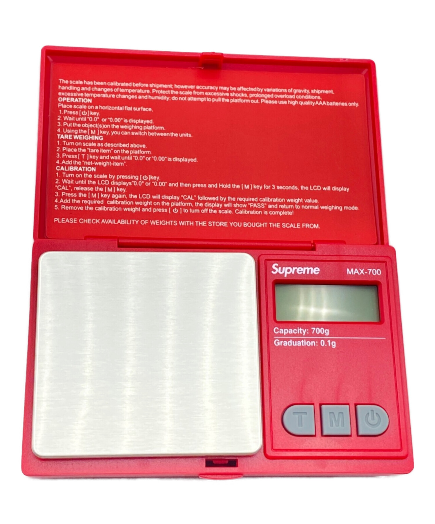 SUPREME (シュプリーム) Digital Scale サイズ:- 未使用品