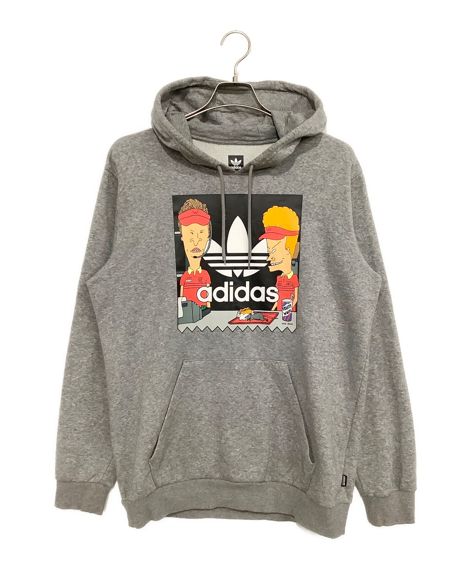 adidas (アディダス) パーカー グレー サイズ:O