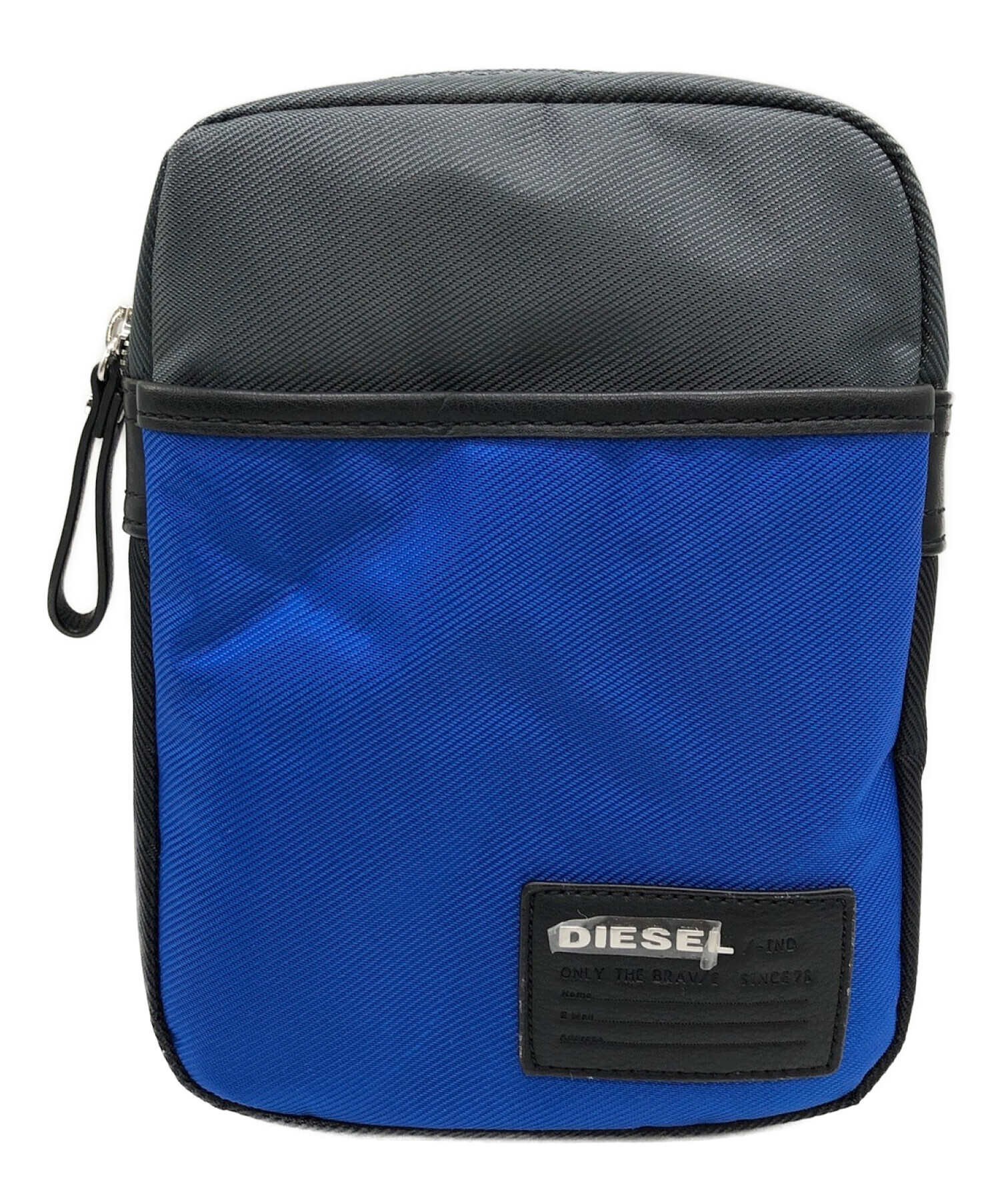 中古・古着通販】DIESEL (ディーゼル) ショルダーバッグ グレー×ブルー