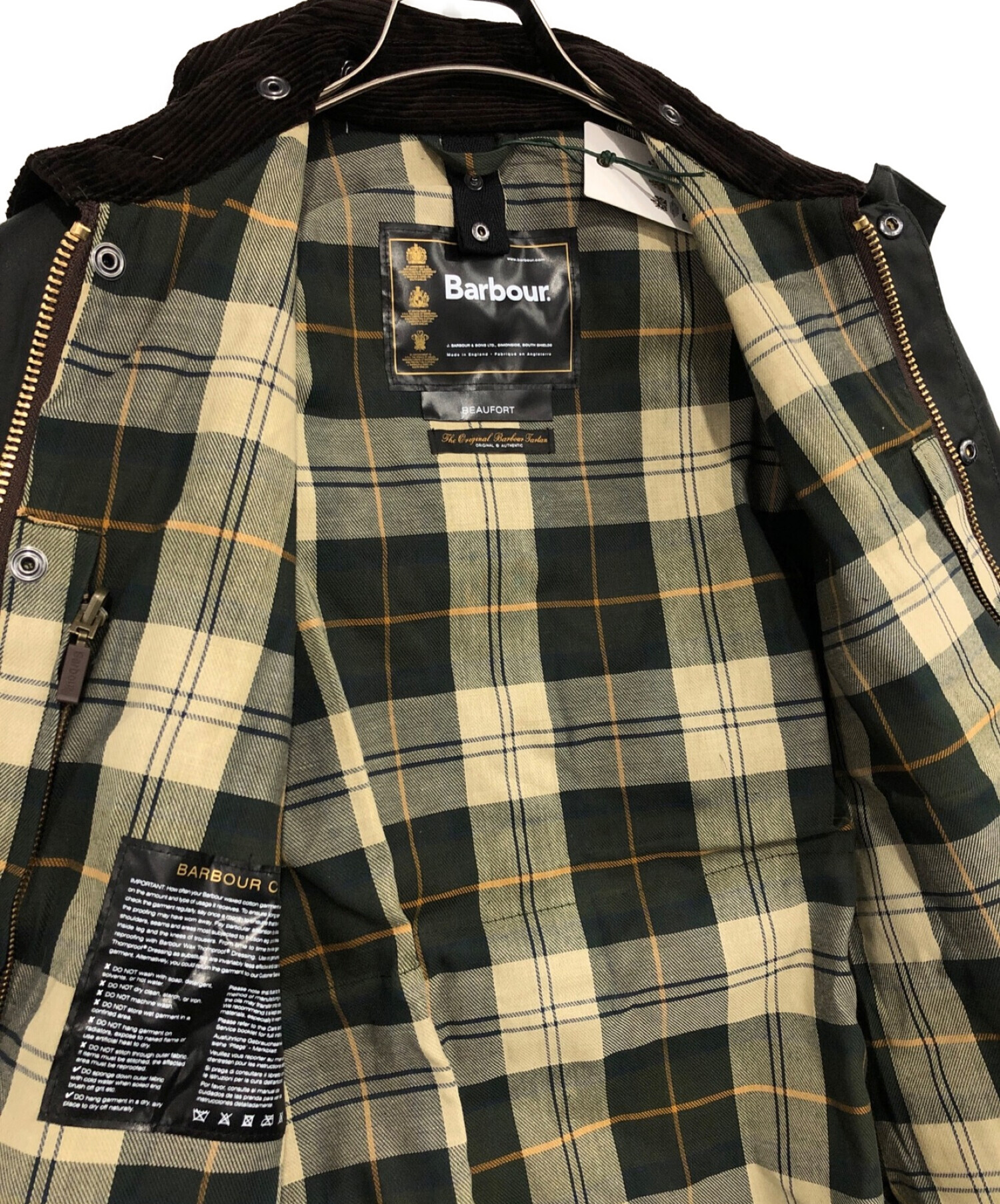 Barbour (バブアー) ビューフォートコットンジャケット オリーブ サイズ:38 未使用品