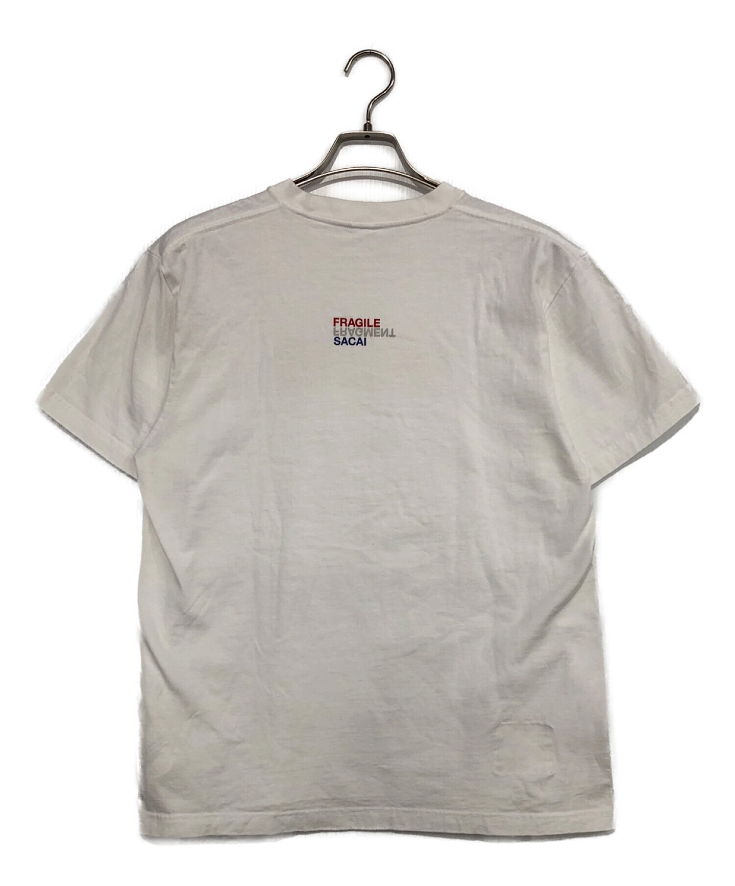 sacai×FRAGMENT DESIGN (サカイ×フラグメントデザイン) 半袖Tシャツ ホワイト サイズ:２