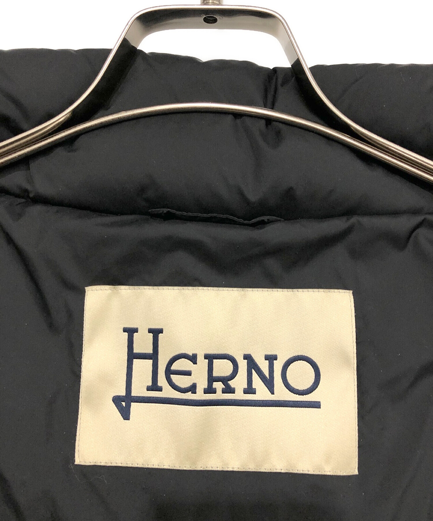 中古・古着通販】HERNO (ヘルノ) ダウンジャケット ブラック サイズ:42