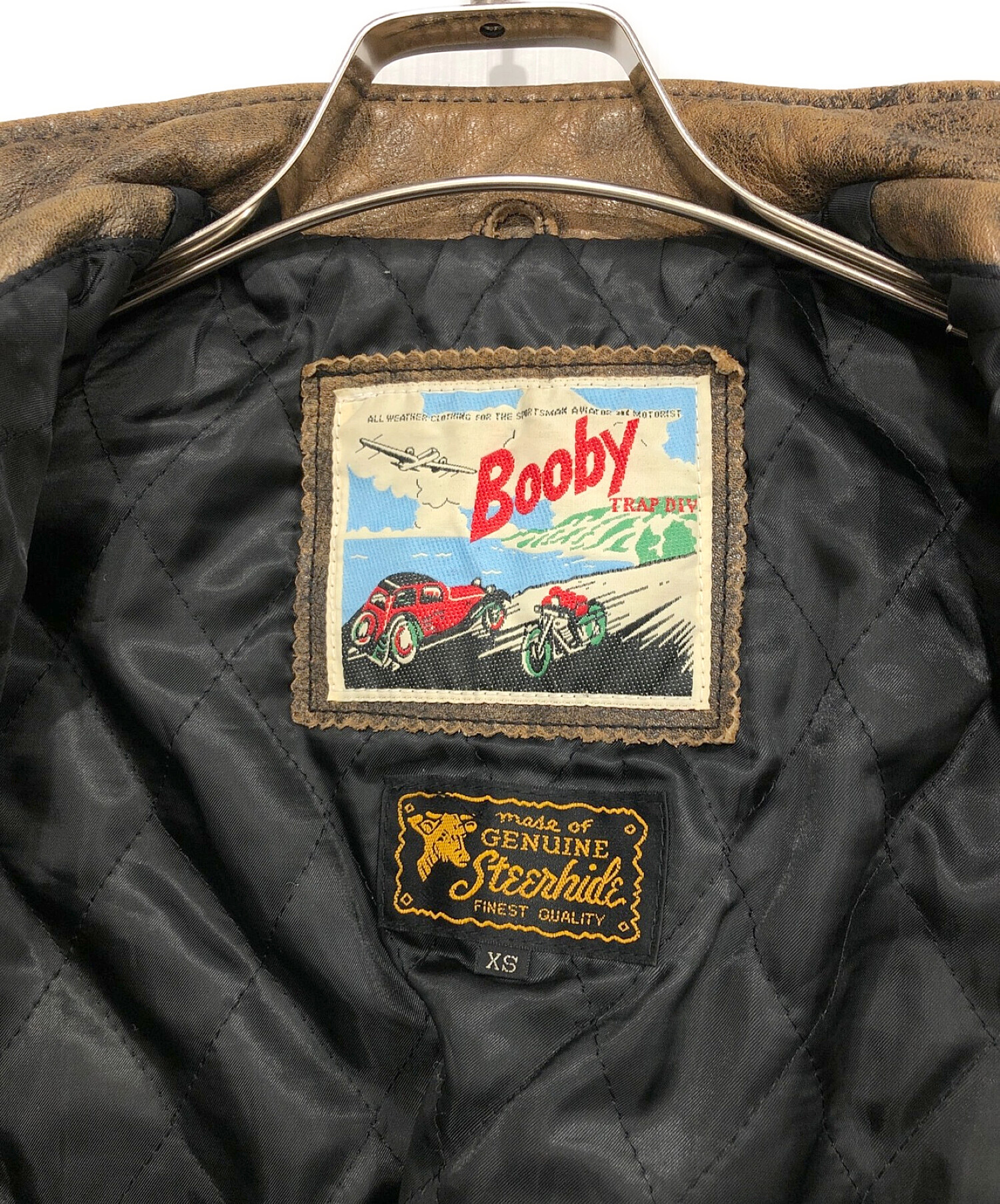 BOOBY (ブービー) レザージャケット ブラウン サイズ:XS