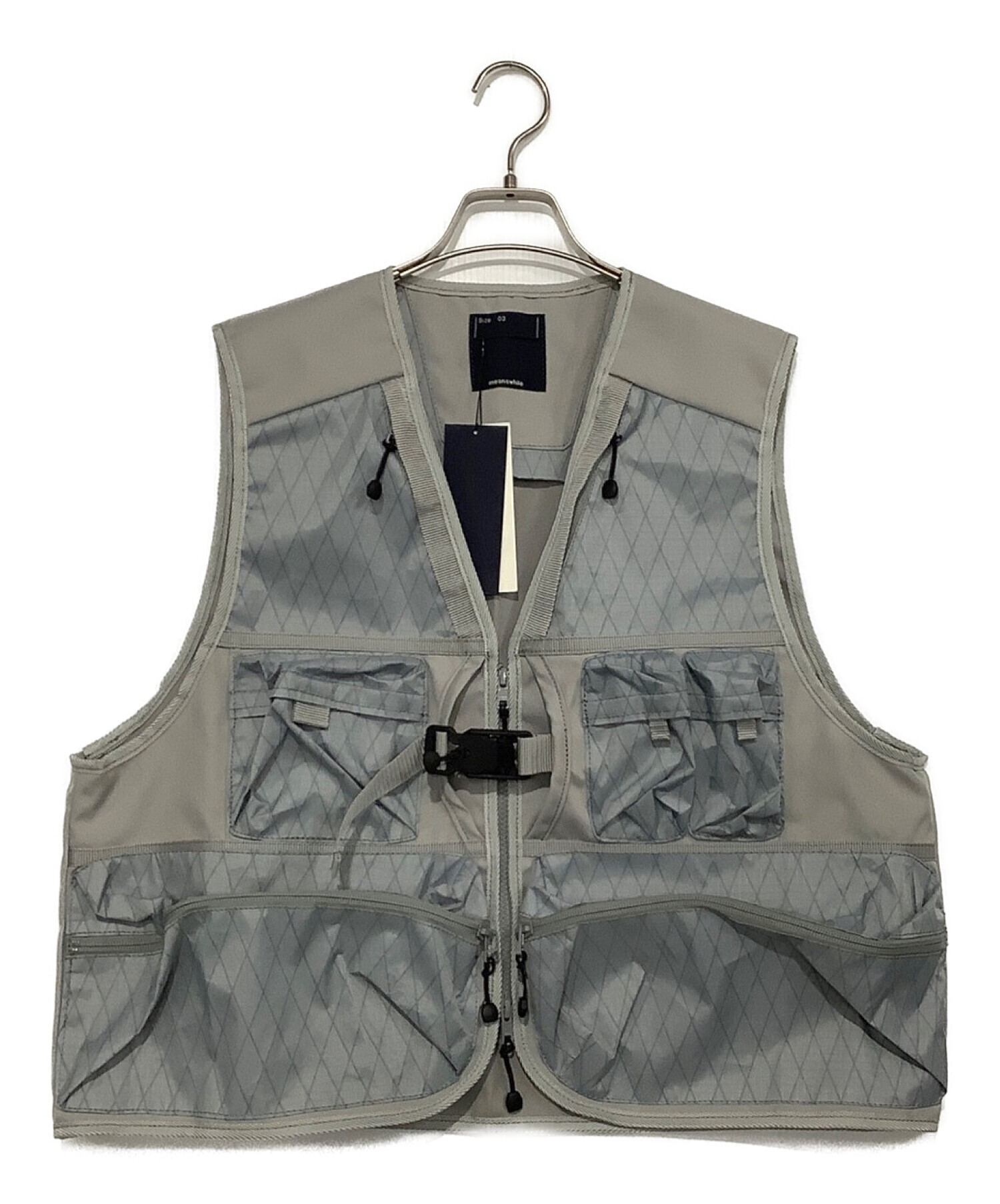 meanswhile (ミーンズワイル) X-PAC/CORDURA LUGGAGE VEST グレー サイズ:L 未使用品