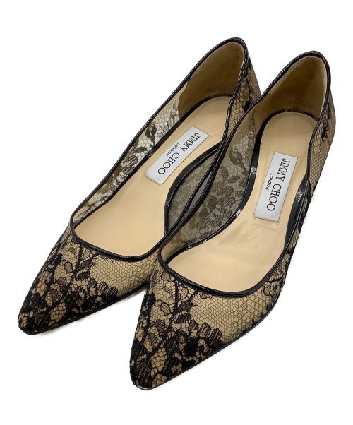 JIMMY CHOO レースパンプス 36 1/2-