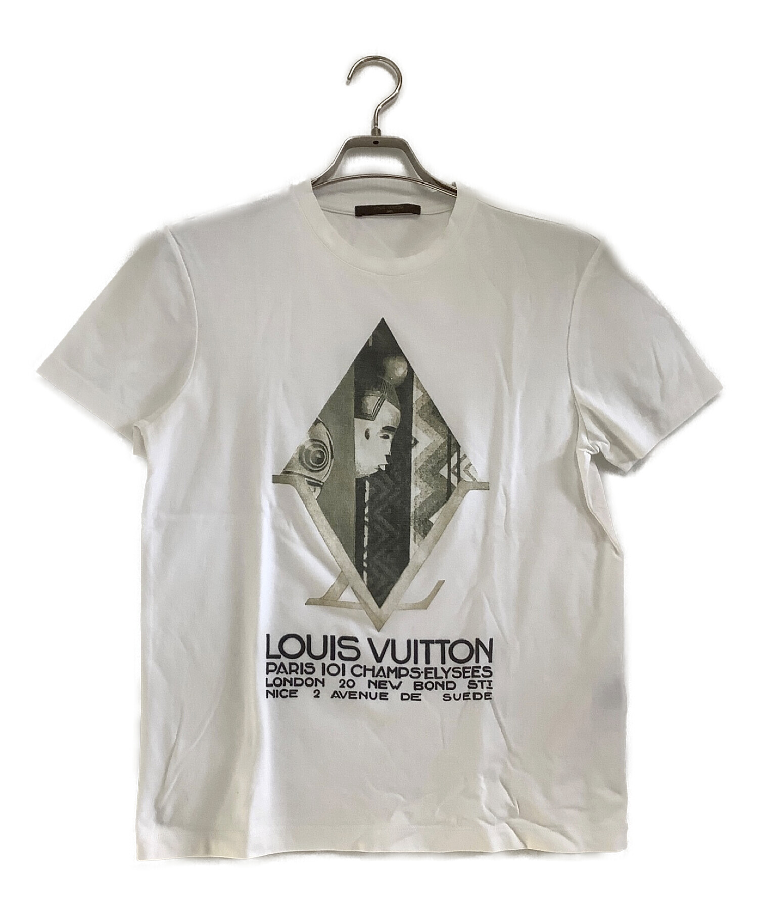 LOUIS VUITTON (ルイ ヴィトン) プリントTシャツ ホワイト サイズ:XS