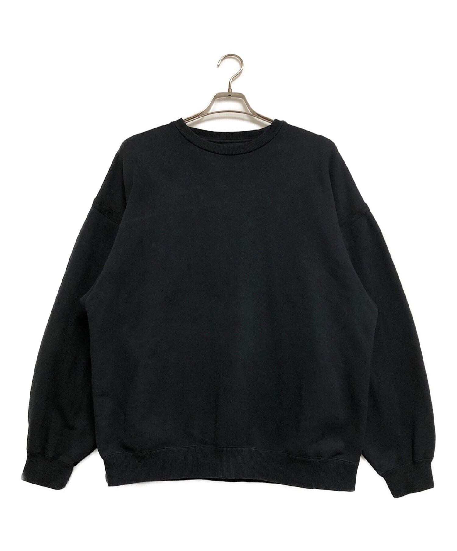 WHITE MOUNTAINEERING (ホワイトマウンテ二アニング) GARMENT DYED TAPED SWEAT PULLOVER ブラック  サイズ:1