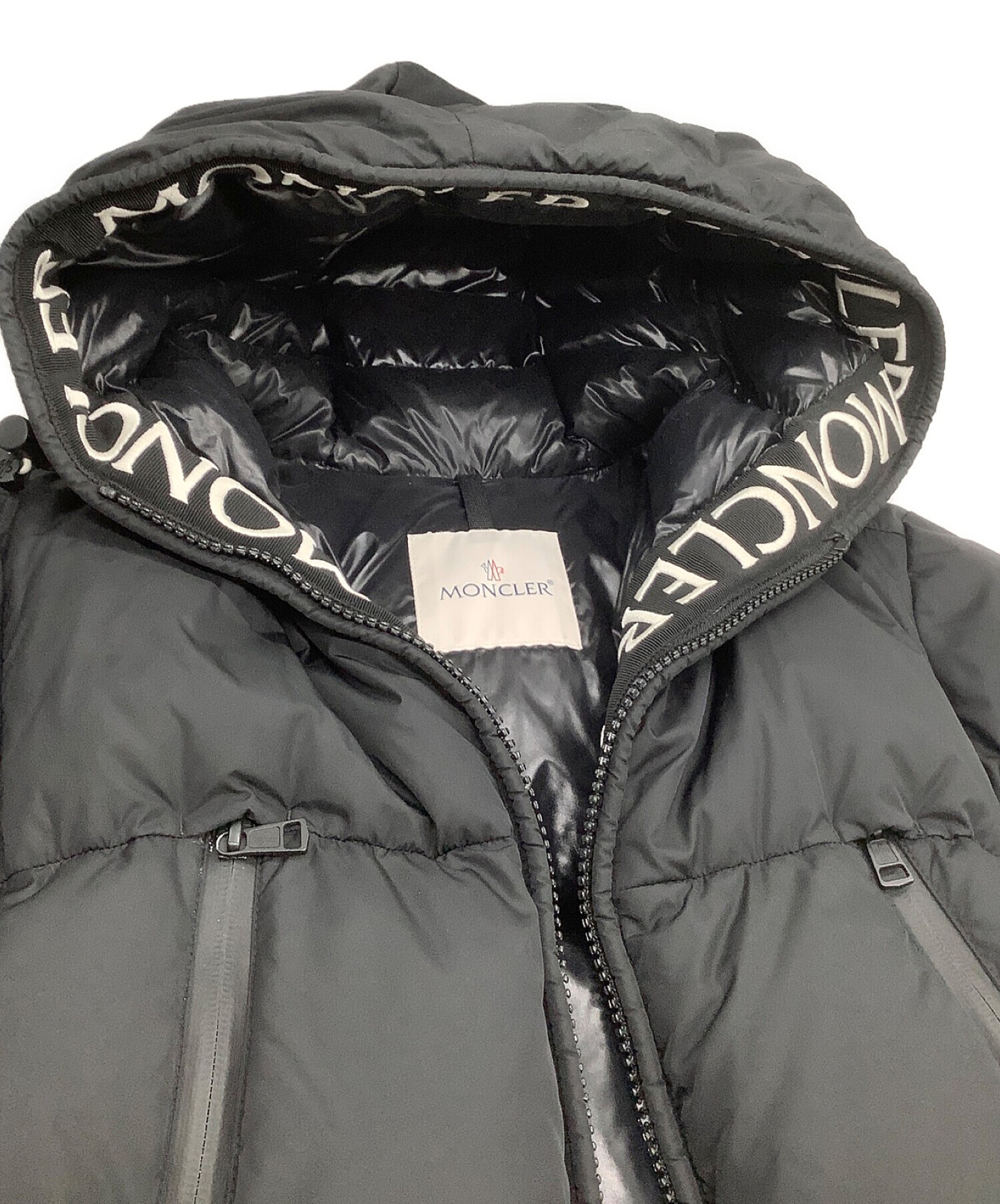 MONCLER (モンクレール) MONTCLAショートダウンジャケット ブラック サイズ:０