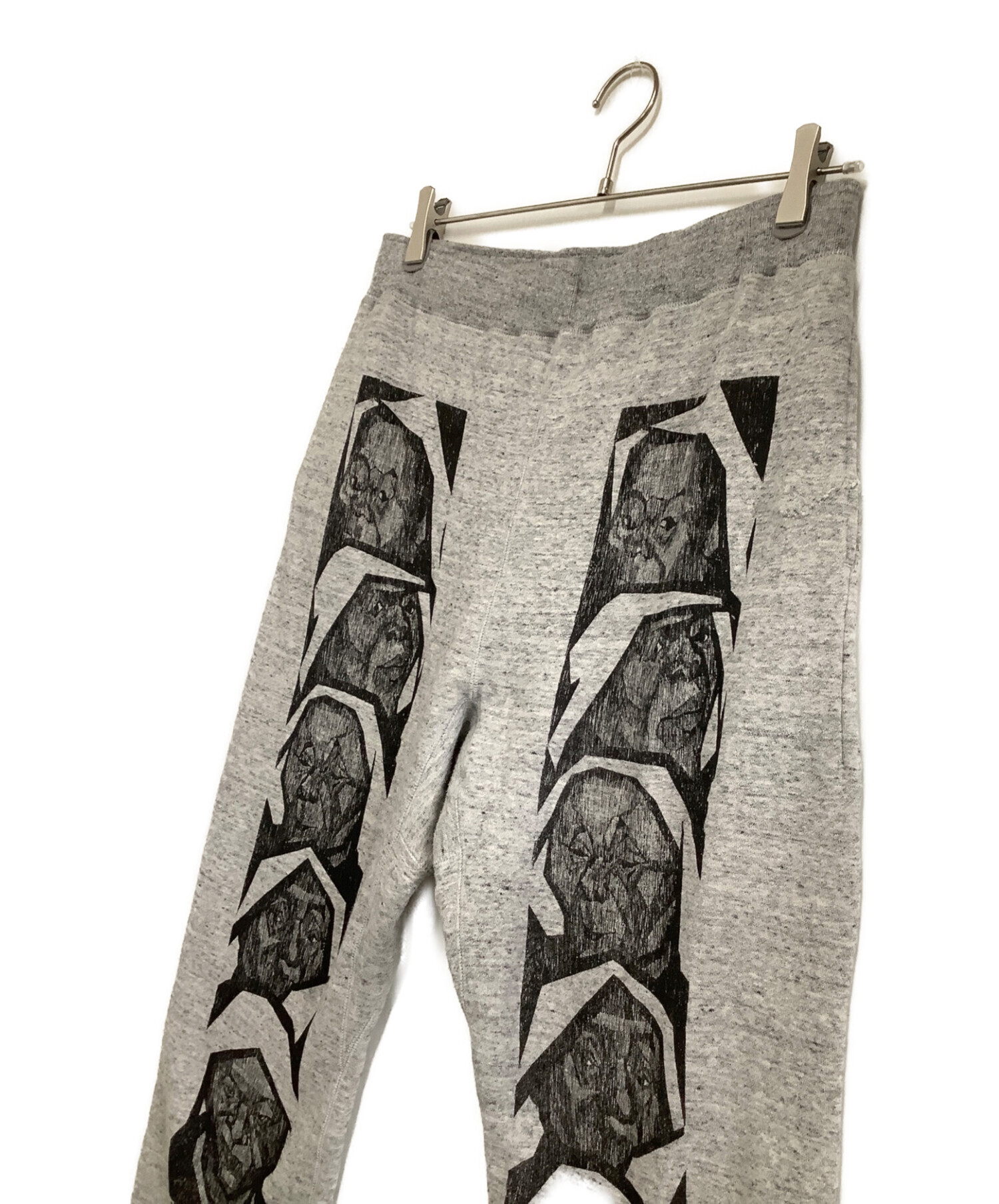 SASQUATCHfabrix. (サスクワッチファブリックス) “貌”SWEAT PANTS グレー サイズ:L