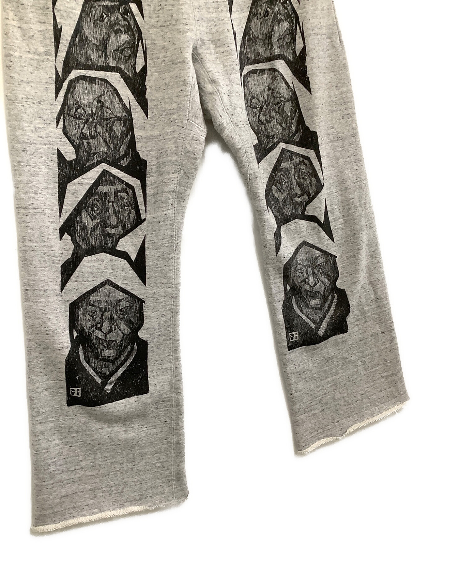 SASQUATCHfabrix. (サスクワッチファブリックス) “貌”SWEAT PANTS グレー サイズ:L