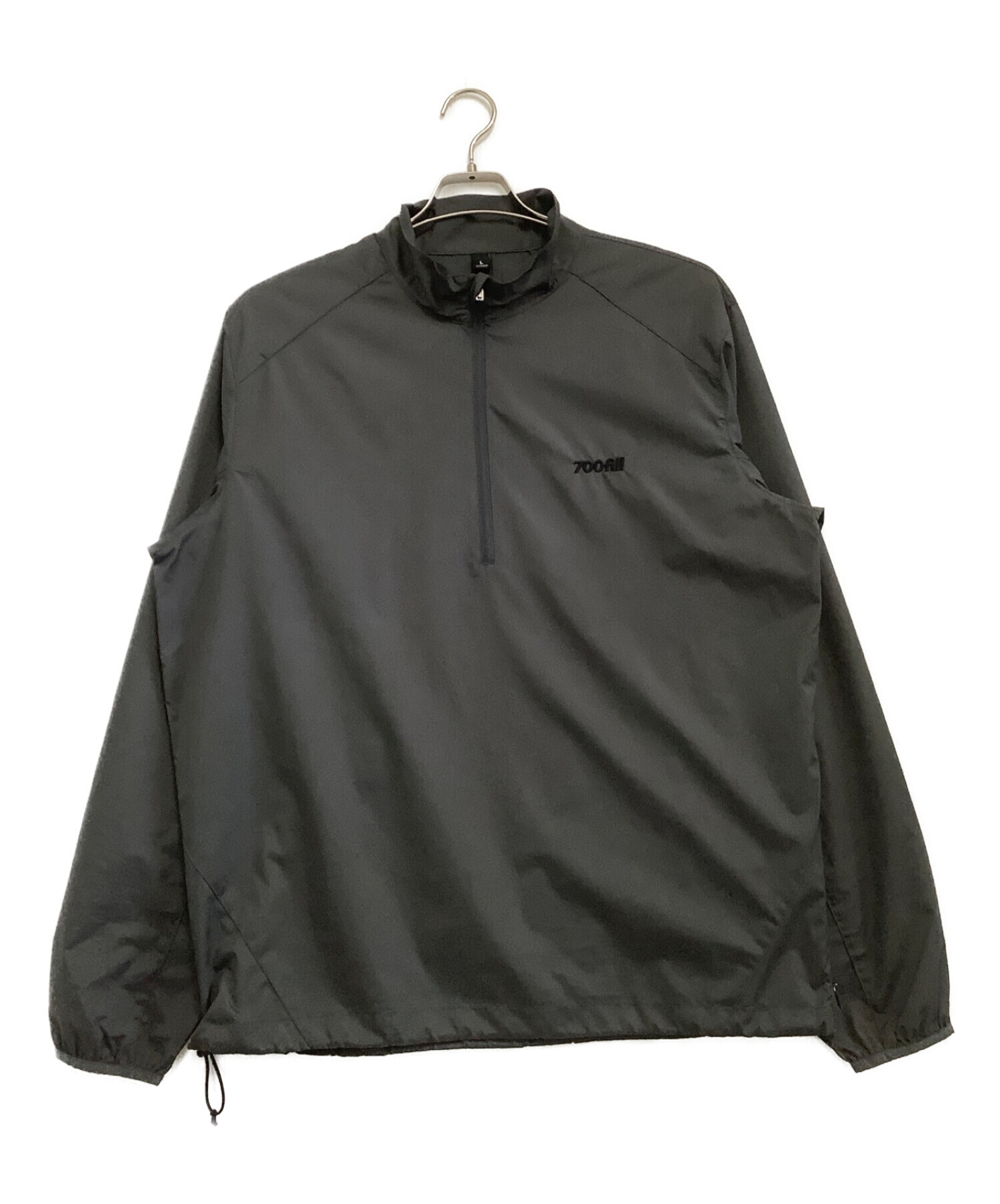 700FILL (ナナヒャクフィル) ナイロンハーフジップジャケット グレー サイズ:L