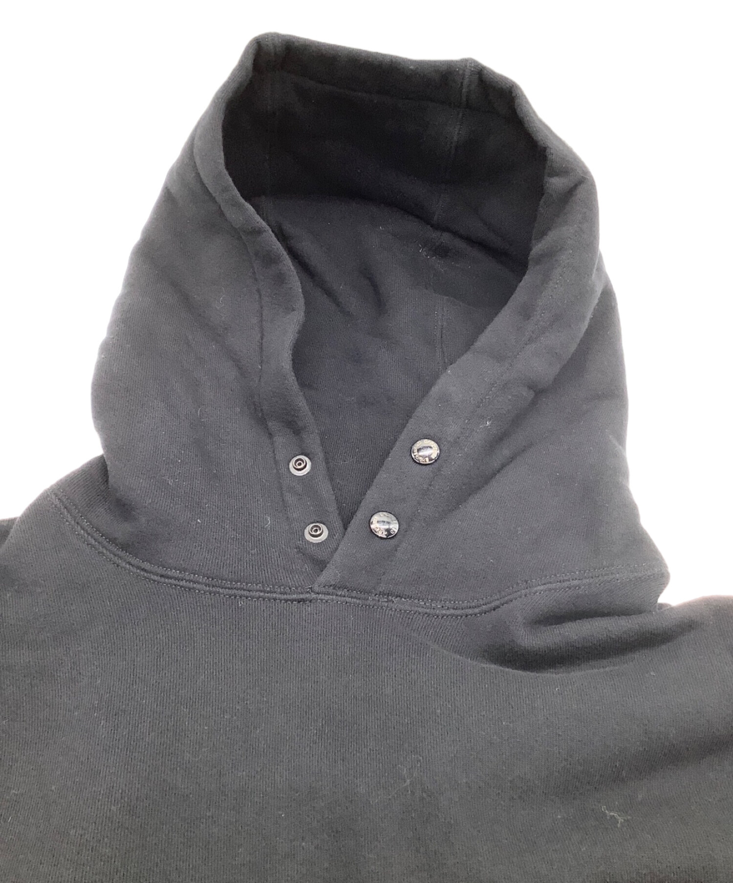 SSZ (エスエスズィー) Engineered Garments (エンジニアド ガーメンツ) プルオーバーパーカー　BACK ZIP HOODED  ブラック サイズ:M 未使用品