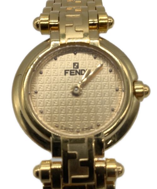 そが【電池交換済】FENDI フェンディ 腕時計 400L ゴールド レディース