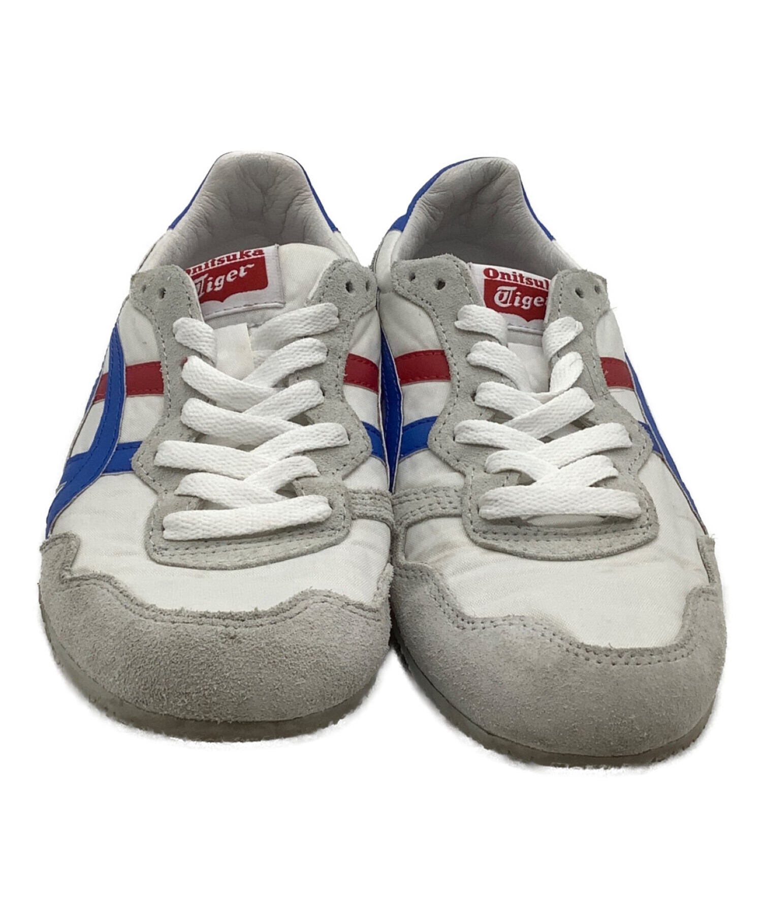 Onitsuka Tiger (オニツカタイガー) スニーカー ホワイト×ブルー サイズ:23.5