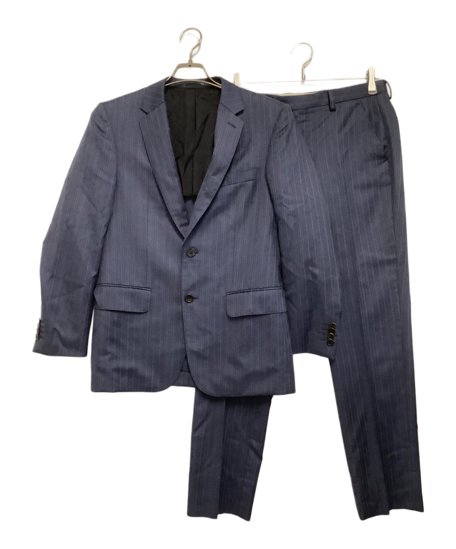 高品質安いPaul Smith SOHO FIT スーツ　セットアップ　ブルー　裏地緑 スーツ