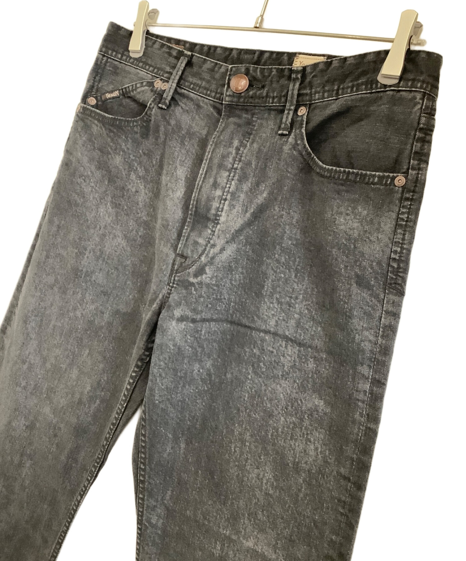 YANUK (ヤヌーク) ワイドデニムパンツ BEN CLASSIC STRAIGHT ブラック サイズ:31 未使用品