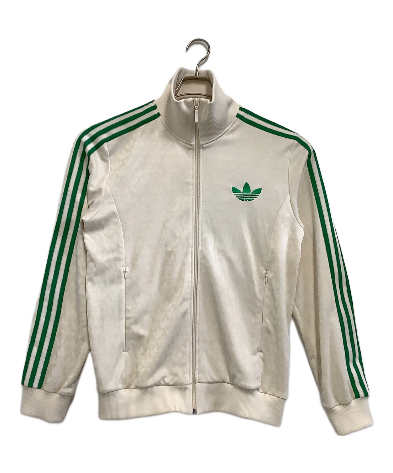 adidas (アディダス) トラックジャケット adidas 70s モノグラムトラックトップ ベージュ×グリーン サイズ:L