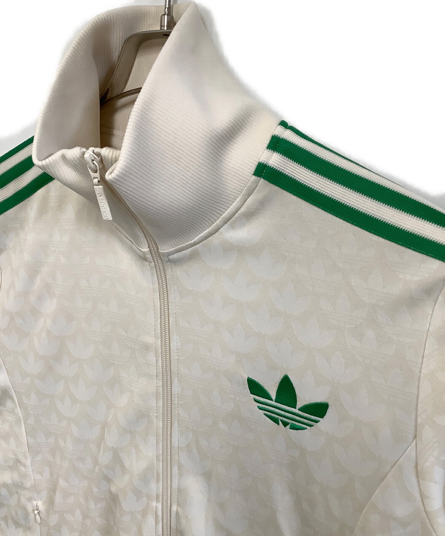 adidas (アディダス) トラックジャケット adidas 70s モノグラムトラックトップ ベージュ×グリーン サイズ:L