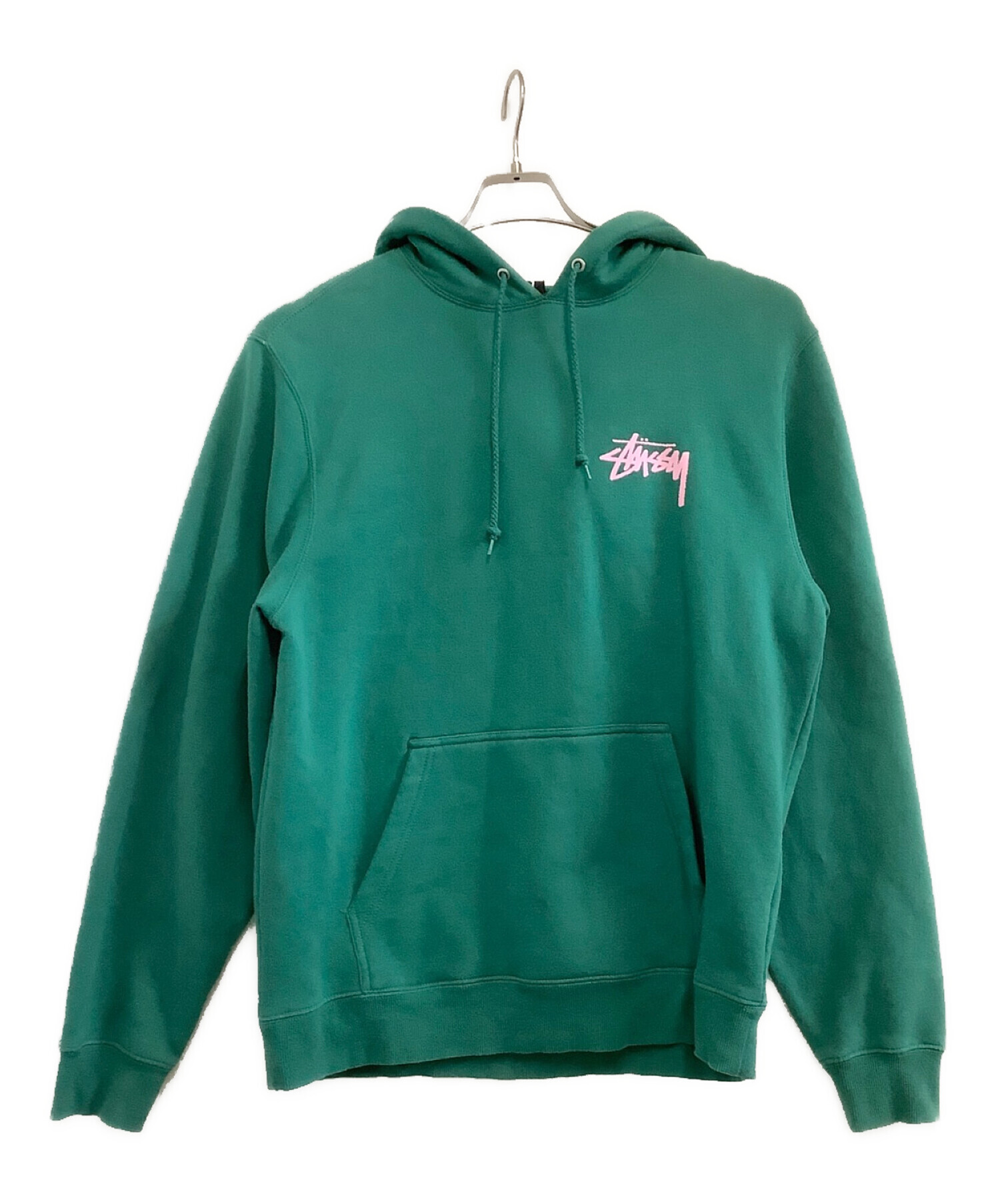 中古・古着通販】stussy (ステューシー) プルオーバーパーカー stussy グリーン サイズ:M｜ブランド・古着通販  トレファク公式【TREFAC FASHION】スマホサイト