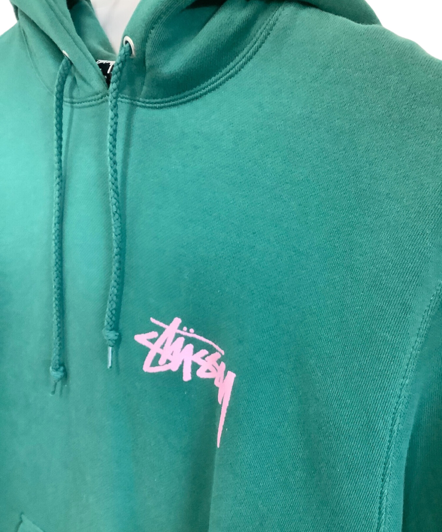 中古・古着通販】stussy (ステューシー) プルオーバーパーカー stussy グリーン サイズ:M｜ブランド・古着通販  トレファク公式【TREFAC FASHION】スマホサイト