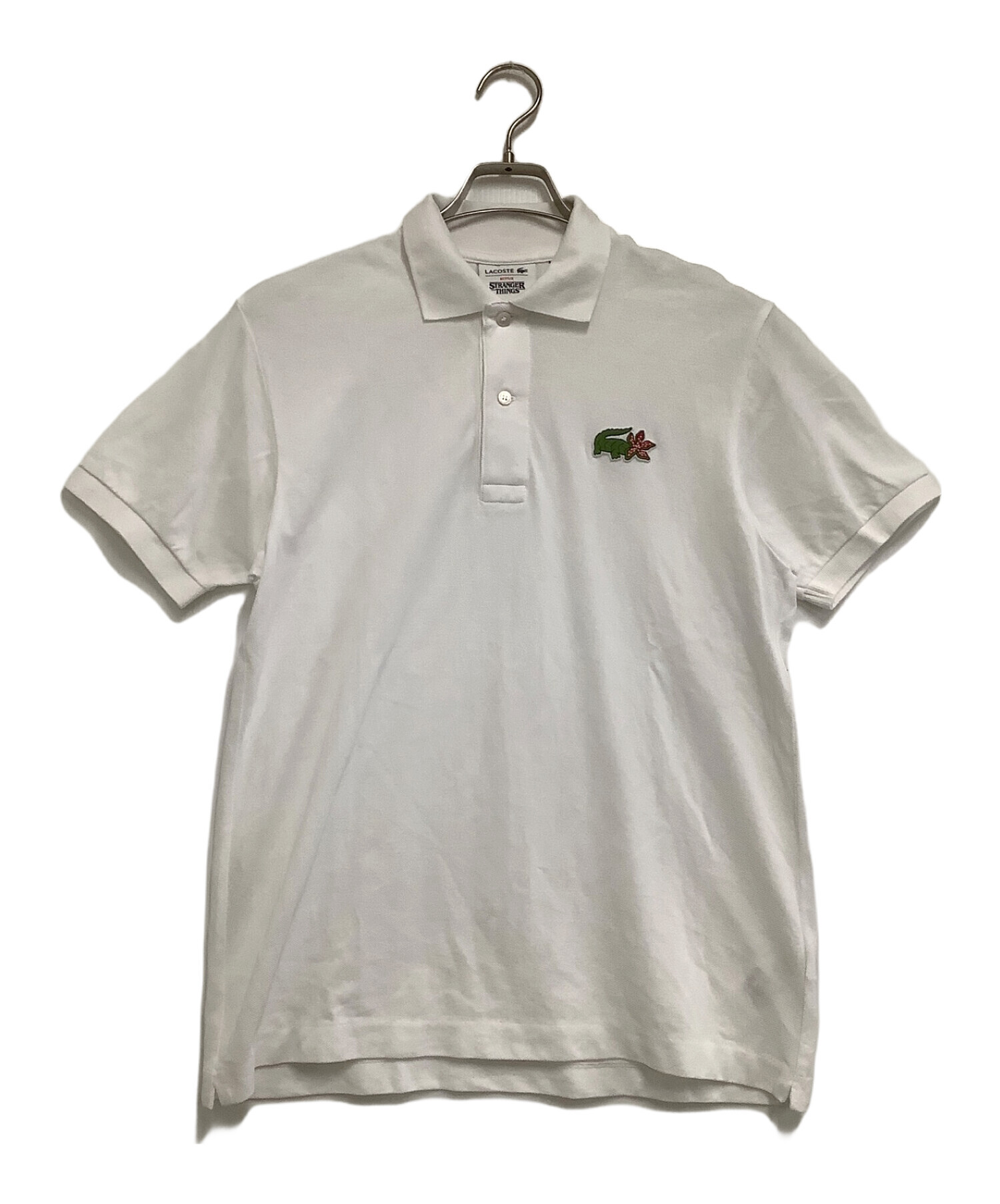 中古・古着通販】LACOSTE (ラコステ) ポロシャツ STRANGER THINGS NETFLIXコラボ ホワイト  サイズ:3｜ブランド・古着通販 トレファク公式【TREFAC FASHION】スマホサイト