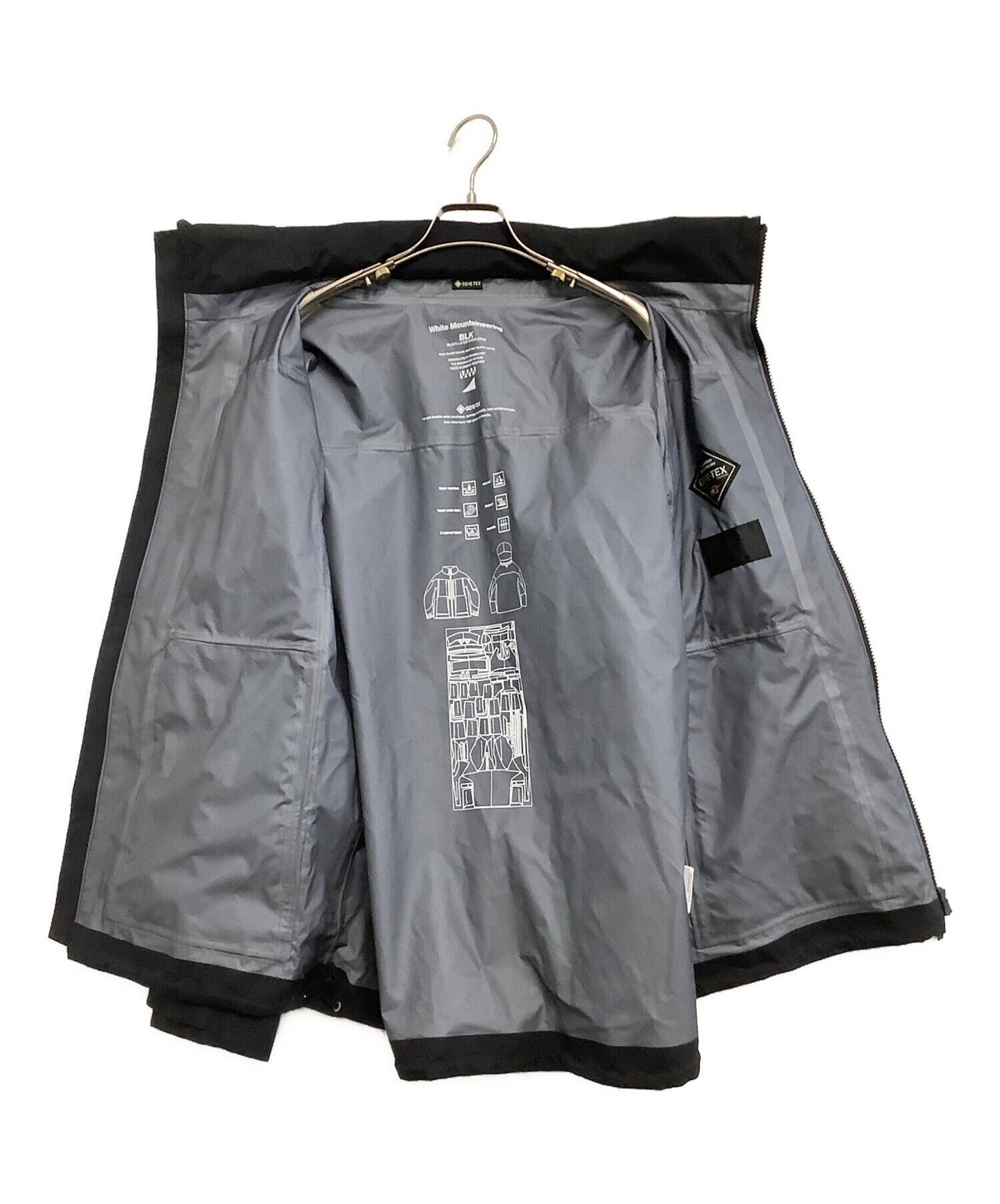 中古・古着通販】WHITE MOUNTAINEERING (ホワイトマウンテ二アニング) マウンテンパーカー WHITE MOUNTAINEERING  GORE-TEX 3L JACKET/2024SS ブラック サイズ:1｜ブランド・古着通販 トレファク公式【TREFAC FASHION】スマホサイト