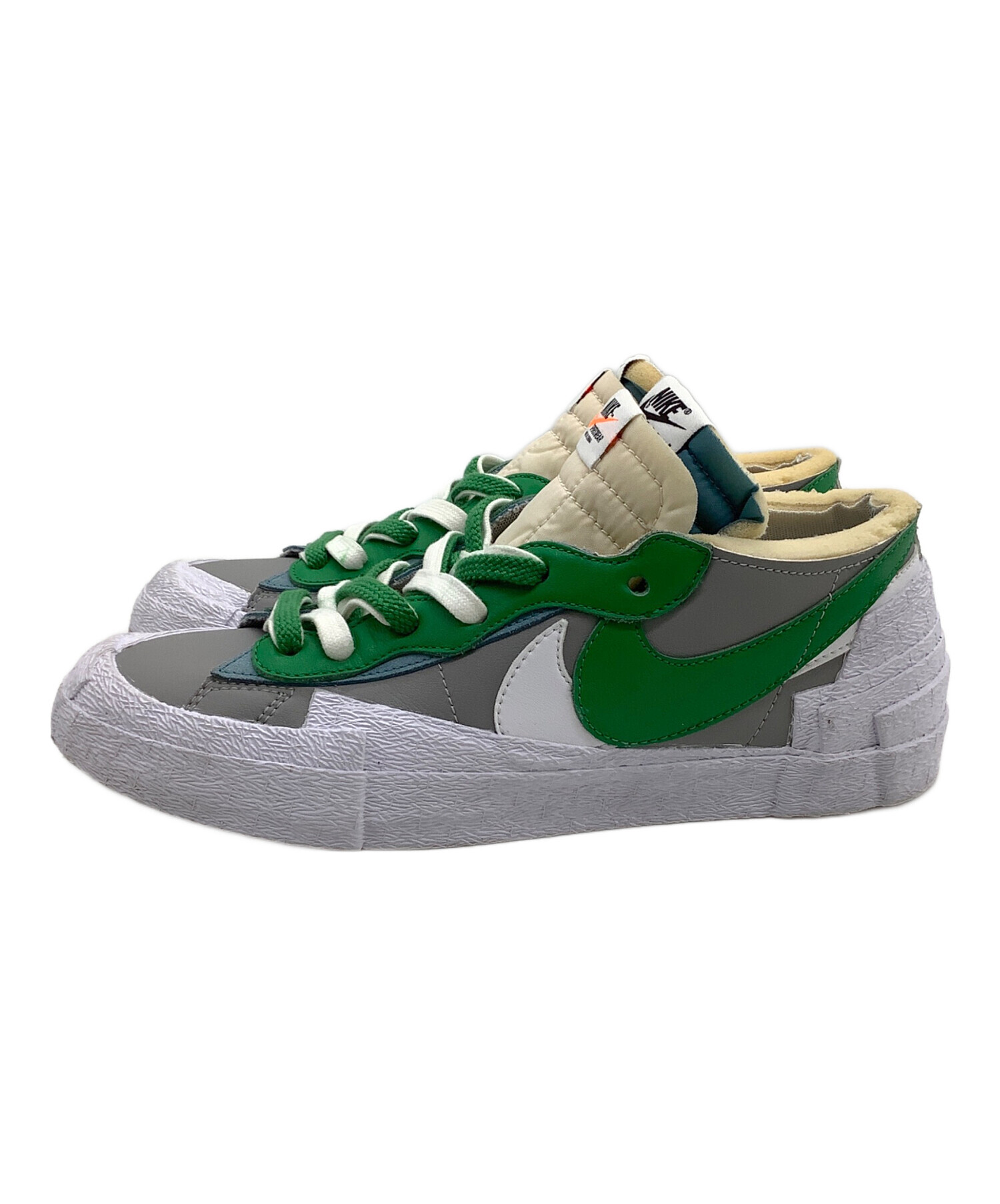 中古・古着通販】NIKE (ナイキ) sacai (サカイ) スニーカー BLAZER LOW ホワイト×グリーン  サイズ:27.5｜ブランド・古着通販 トレファク公式【TREFAC FASHION】スマホサイト