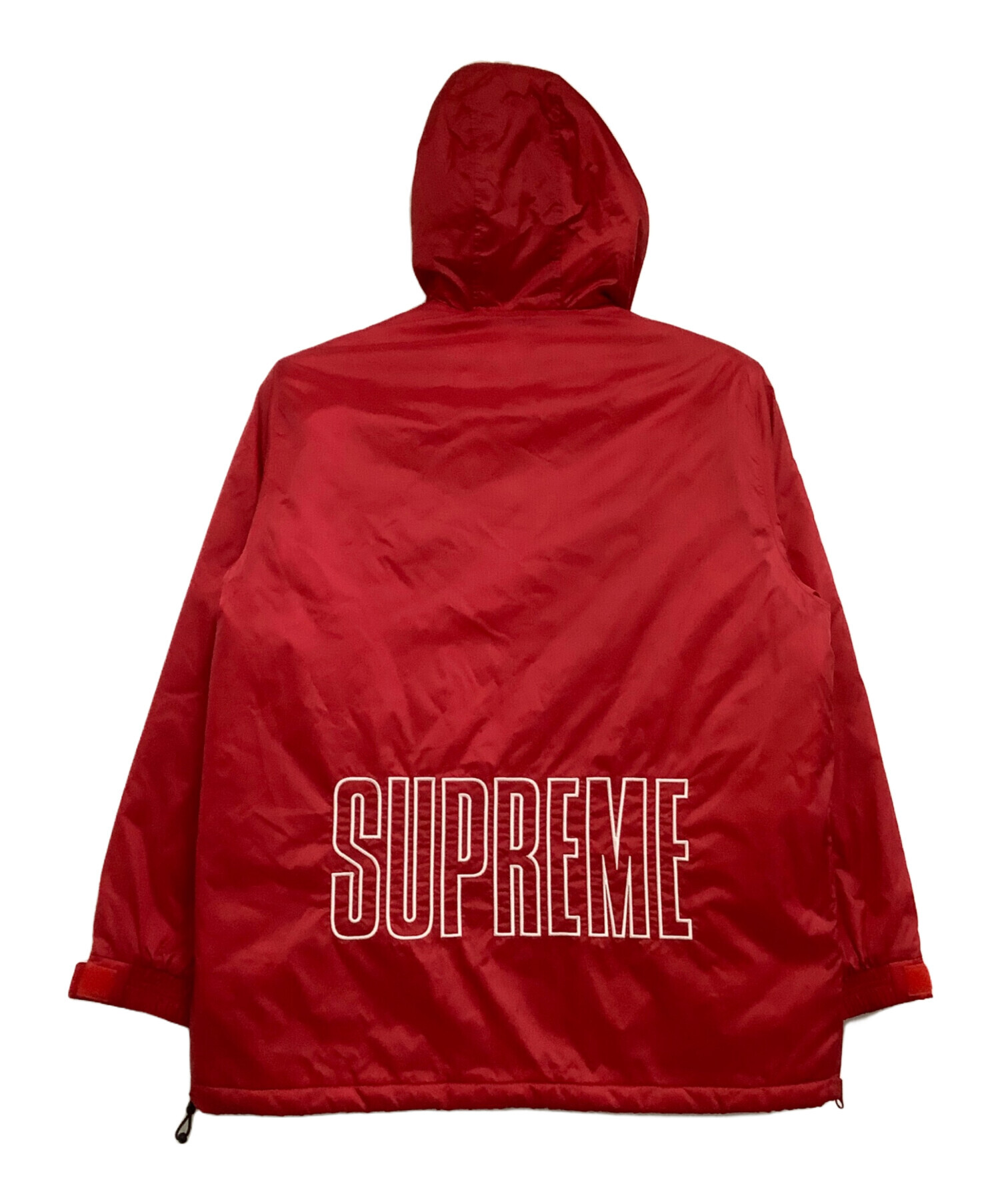 中古・古着通販】Champion×SUPREME (チャンピオン×シュプリーム) PULLOVER PARKA 18SSモデル レッド  サイズ:M｜ブランド・古着通販 トレファク公式【TREFAC FASHION】スマホサイト