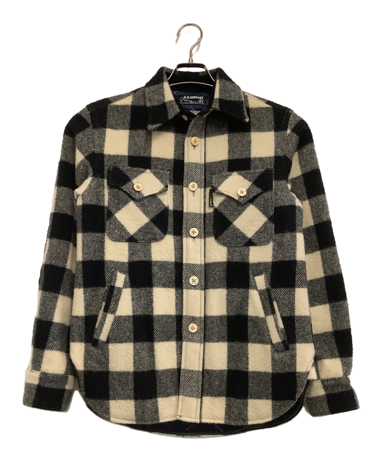 中古・古着通販】H.R.MARKET×Woolrich (ハリウッドランチマーケット×ウールリッチ) エルボーパッチ付きCPOジャケット  ベージュ×ブラック サイズ:1｜ブランド・古着通販 トレファク公式【TREFAC FASHION】スマホサイト