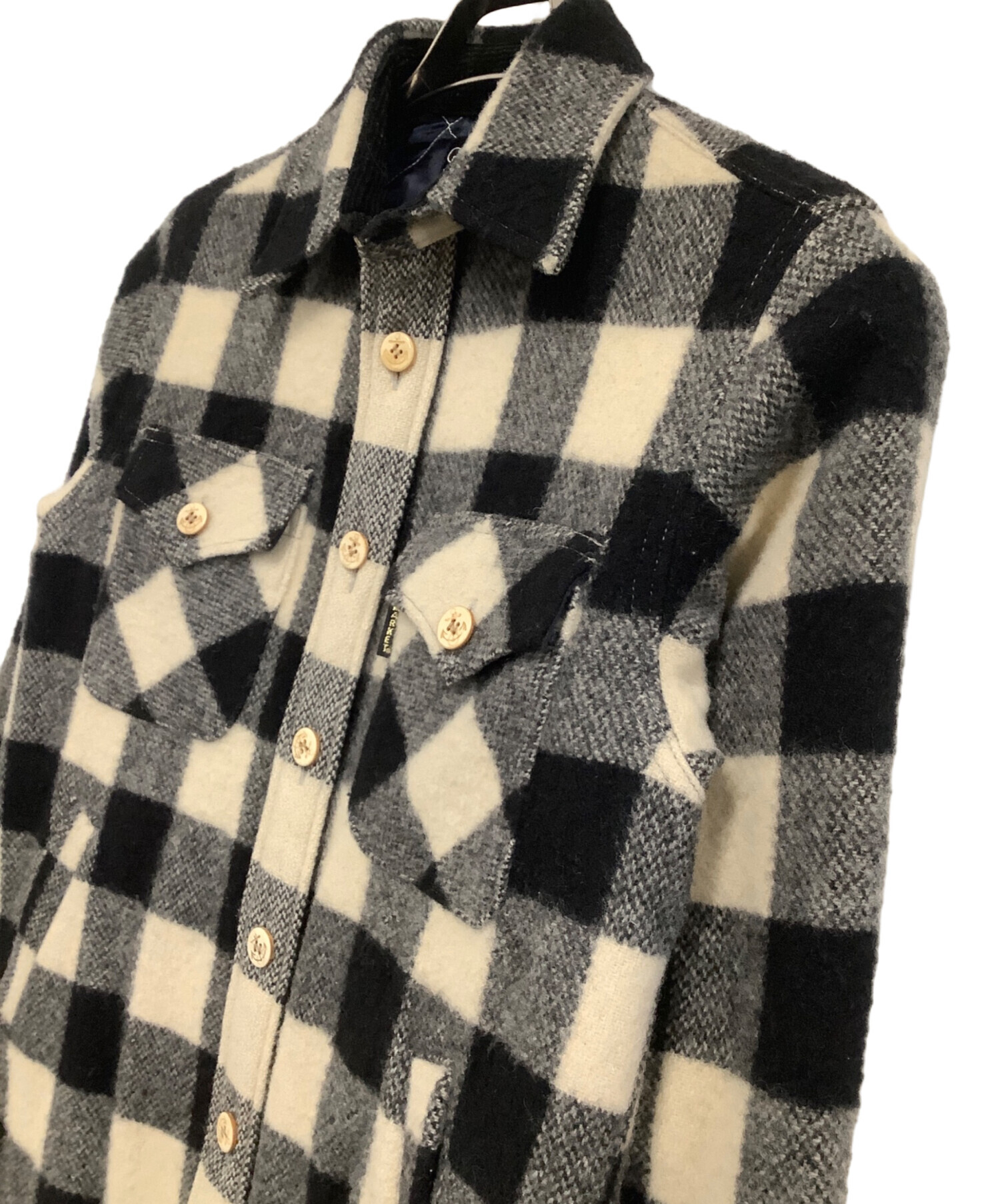 中古・古着通販】H.R.MARKET×Woolrich (ハリウッドランチマーケット×ウールリッチ) エルボーパッチ付きCPOジャケット  ベージュ×ブラック サイズ:1｜ブランド・古着通販 トレファク公式【TREFAC FASHION】スマホサイト