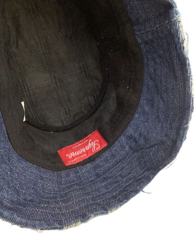 中古・古着通販】SUPREME (シュプリーム) バケットハット Frayed Patchwork Denim Crusher 23SS インディゴ  サイズ:SM｜ブランド・古着通販 トレファク公式【TREFAC FASHION】スマホサイト