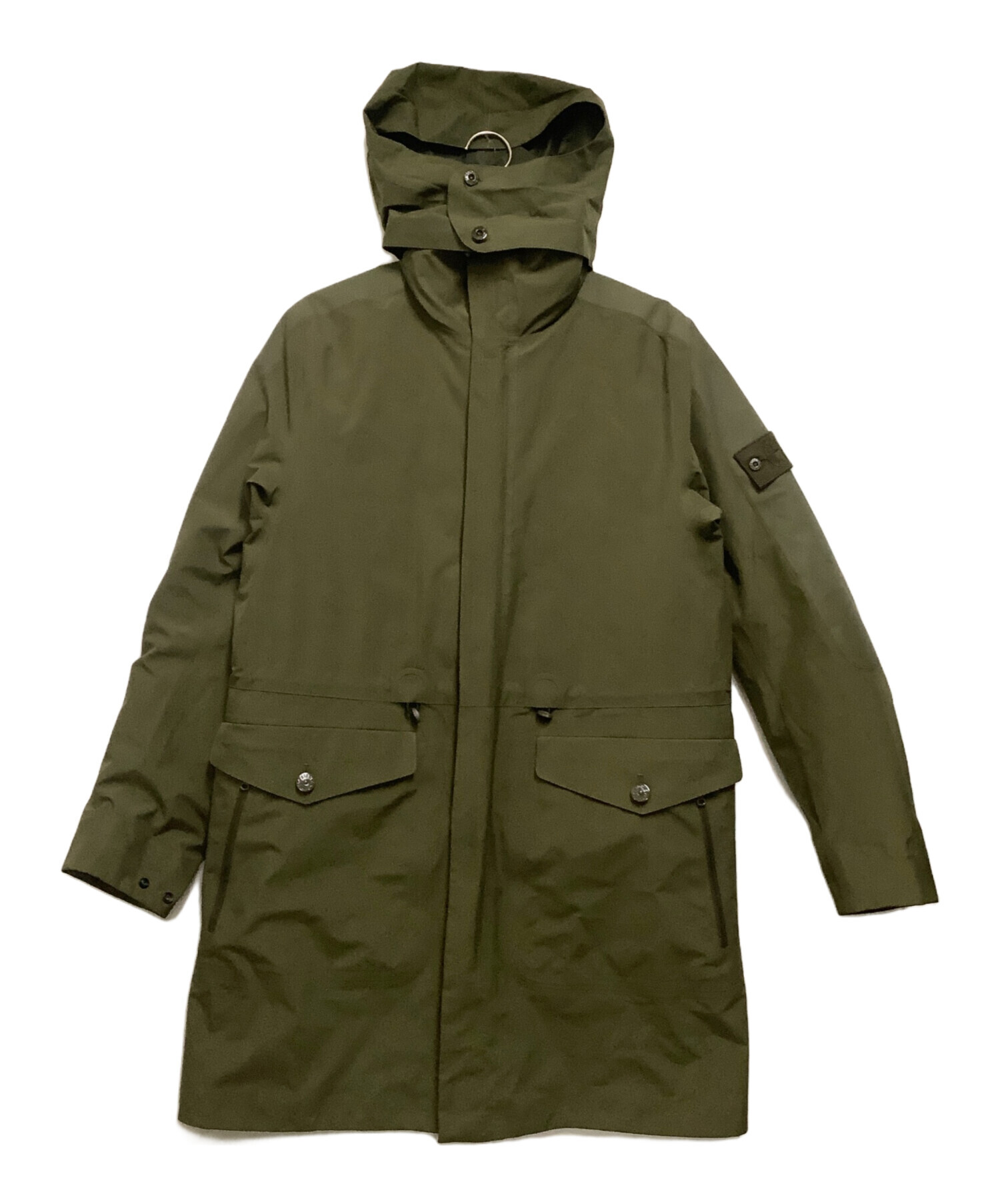 STONE ISLAND (ストーンアイランド) ライナー付ダウンコート　TANK SHIELD GHOST PIECE カーキ サイズ:L