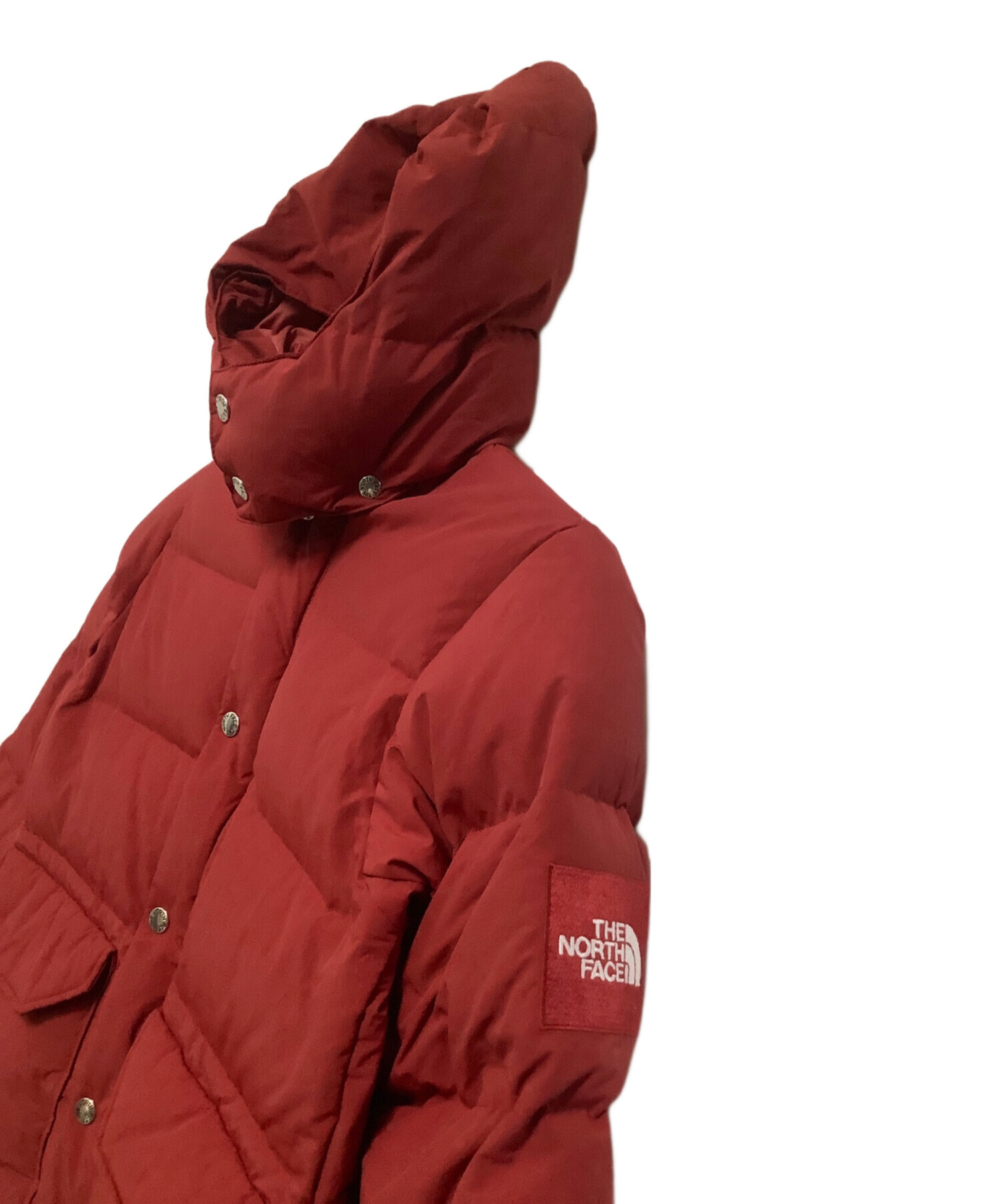 THE NORTH FACE (ザ ノース フェイス) ダウンジャケット キャンプシェラショート レッド サイズ:M