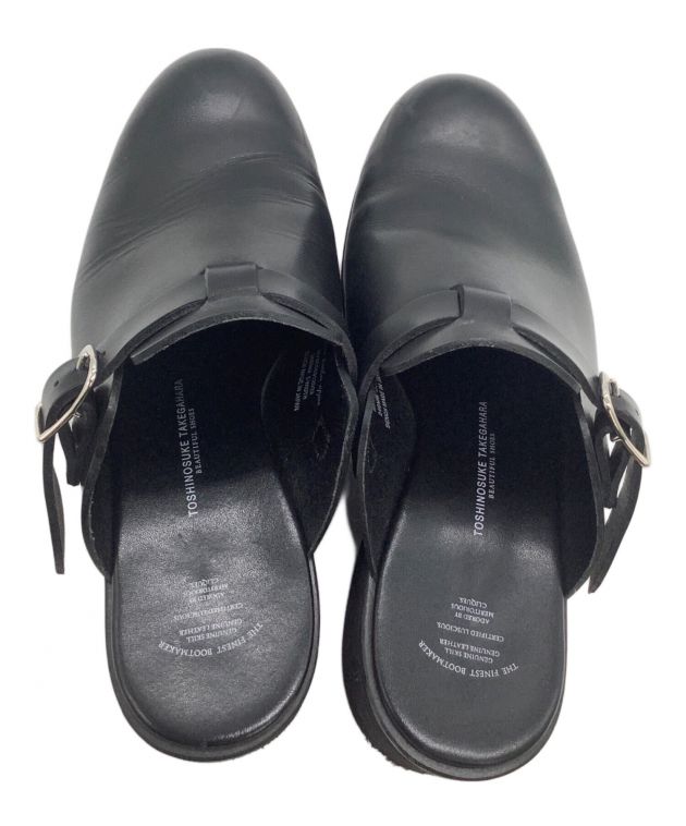 中古・古着通販】TOSHINOSUKE TAKEGAHARA BEAUTIFUL SHOES (トシノスケタケガハラビューティフルシューズ) ミュール  ブラック サイズ:50｜ブランド・古着通販 トレファク公式【TREFAC FASHION】スマホサイト