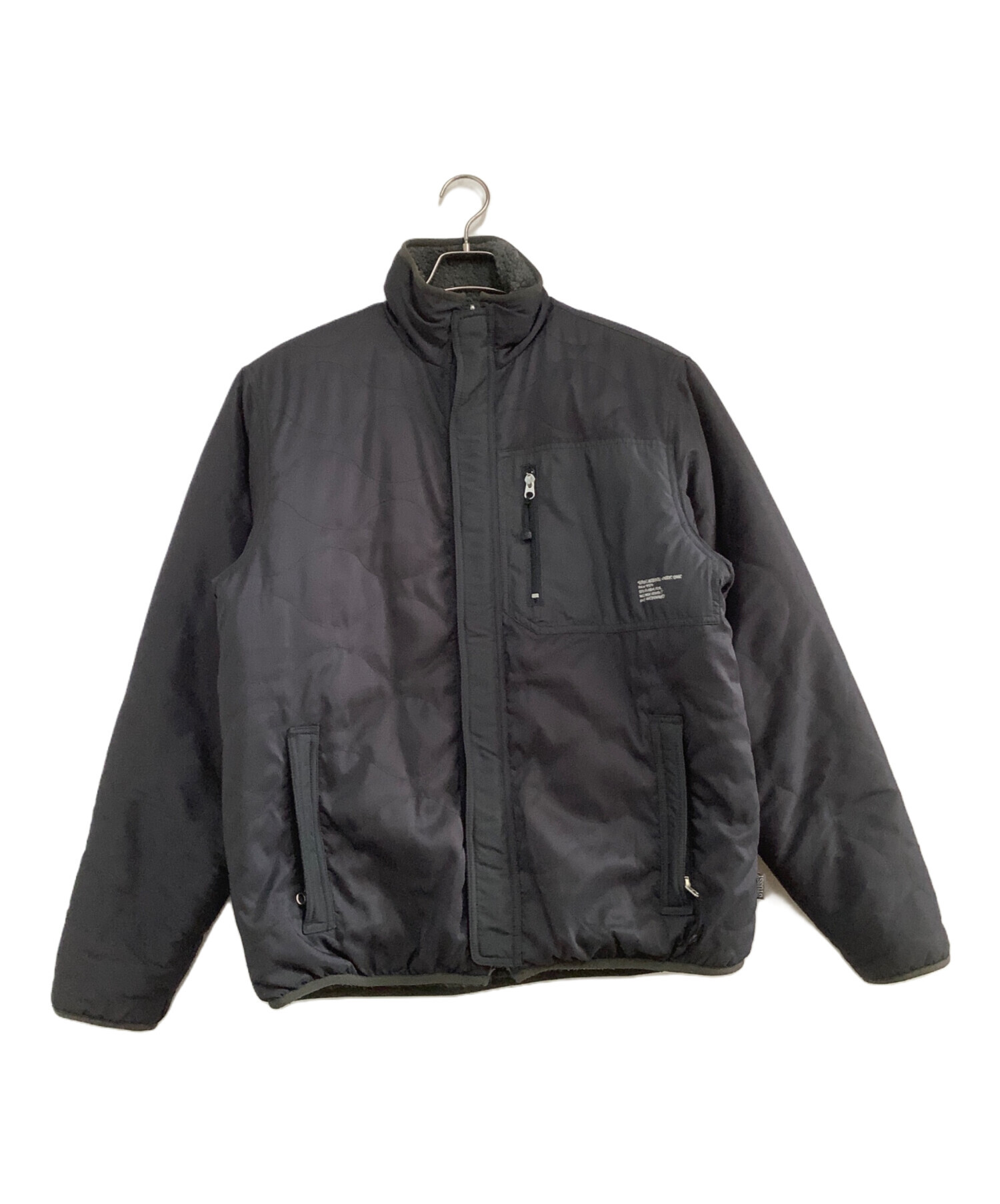 stussy (ステューシー) リバーシブルボアジャケット グレー サイズ:M