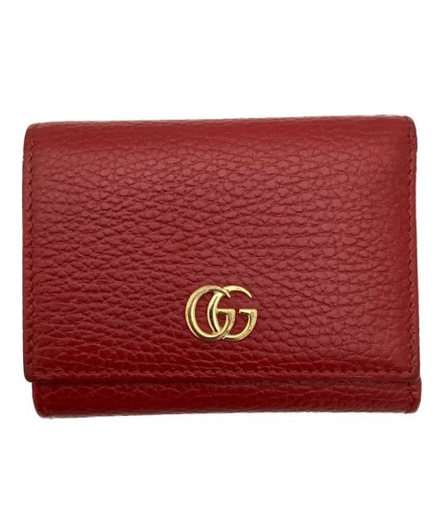 中古・古着通販】GUCCI (グッチ) 3つ折り財布 レッド サイズ:-｜ブランド・古着通販 トレファク公式【TREFAC FASHION】スマホサイト