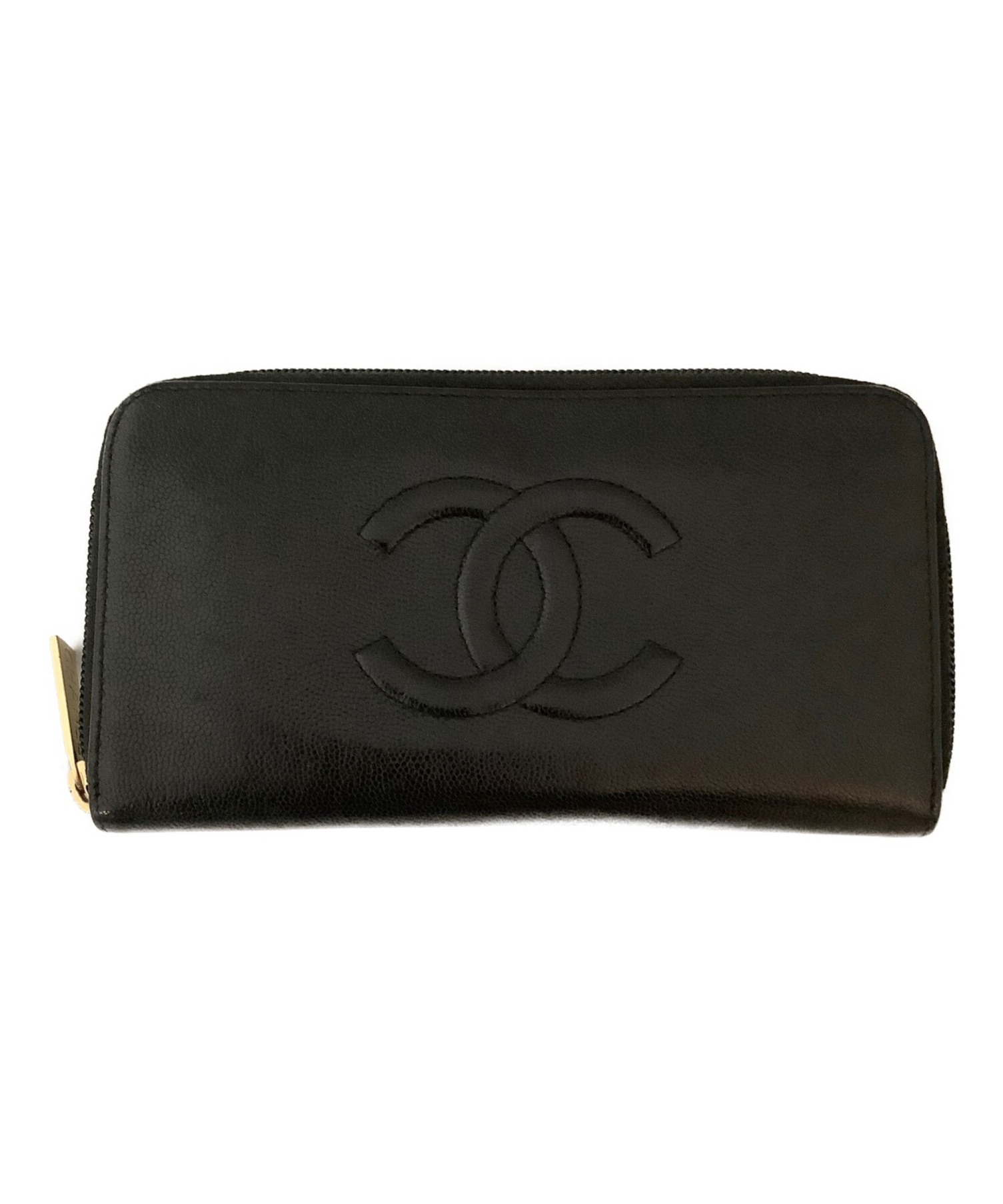 中古・古着通販】CHANEL (シャネル) ラウンドファスナー長財布