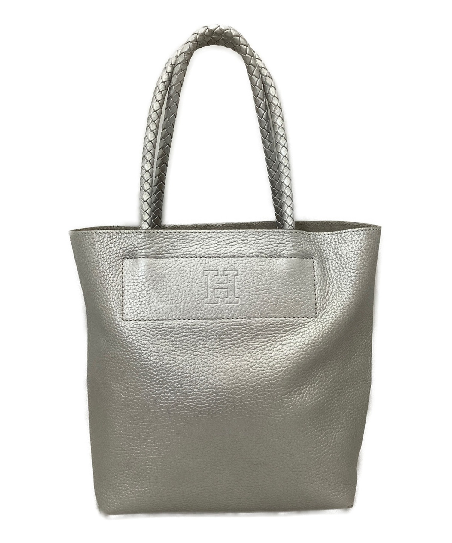 ヒロフ／HIROFU バッグ トートバッグ 鞄 ハンドバッグ レディース 女性 女性用レザー 革 本革 グレー 灰色  12906V Hロゴ