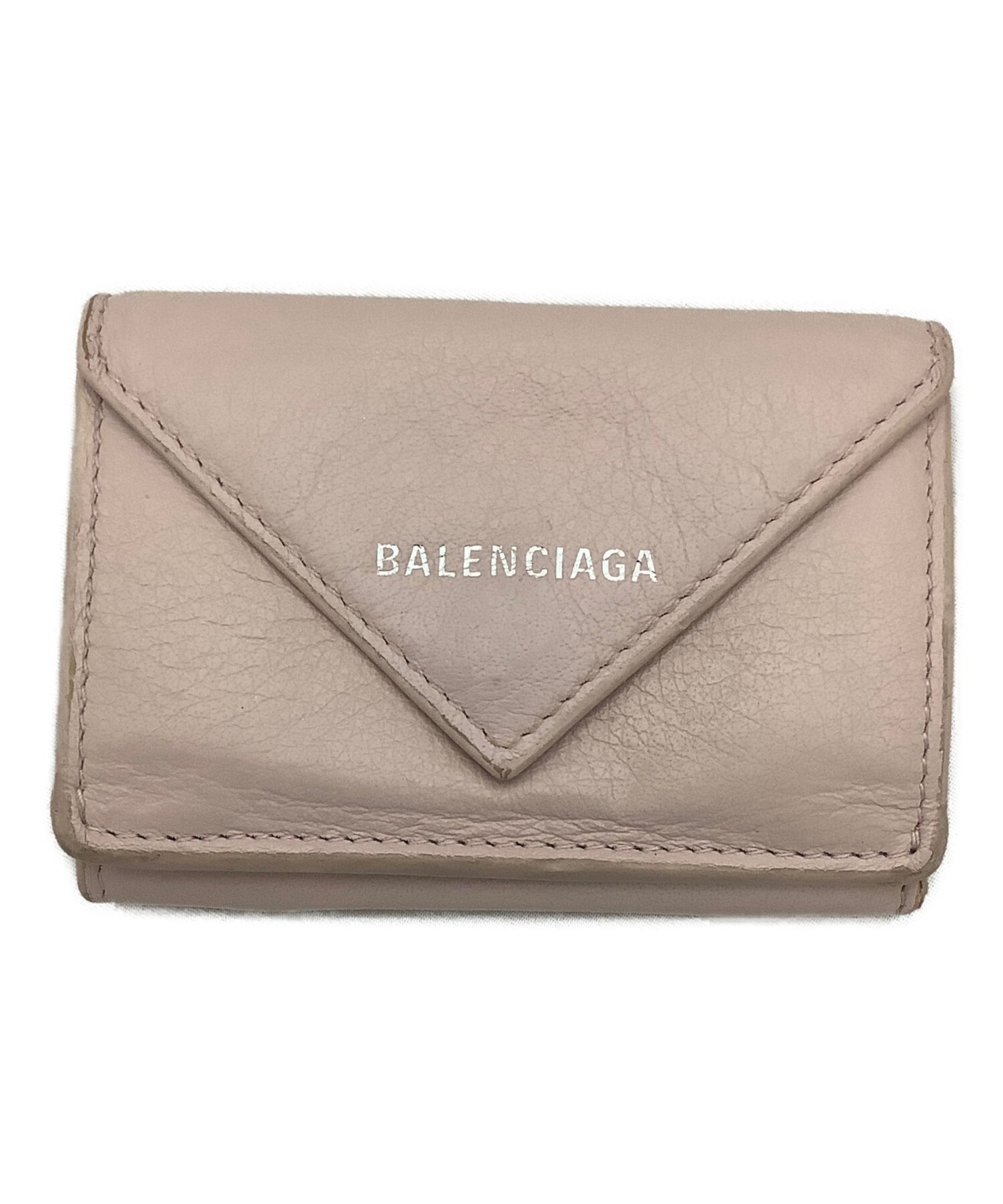 中古・古着通販】BALENCIAGA (バレンシアガ) 3つ折り財布 ピンク