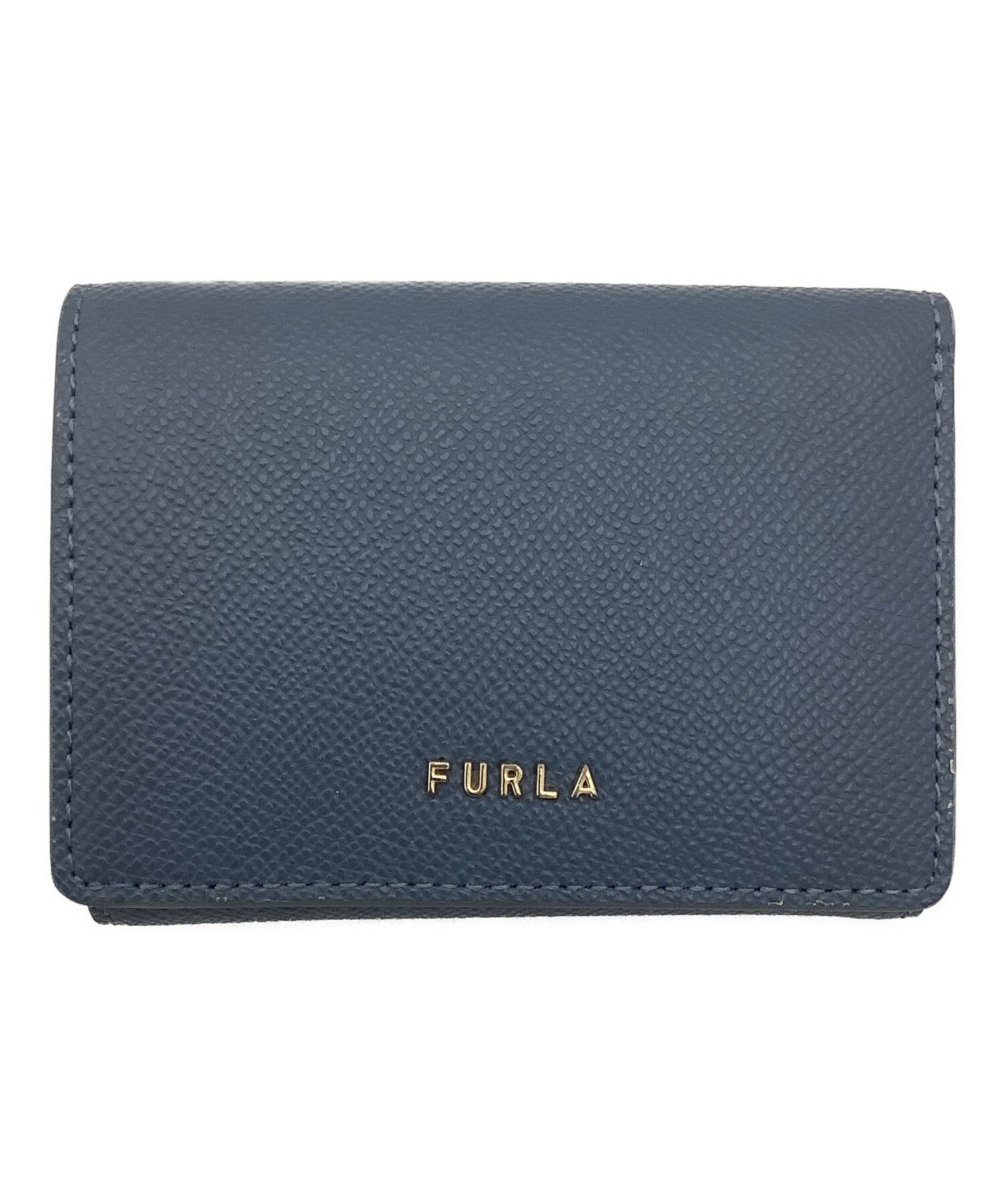 中古・古着通販】FURLA (フルラ) 3つ折り財布 ブルー サイズ