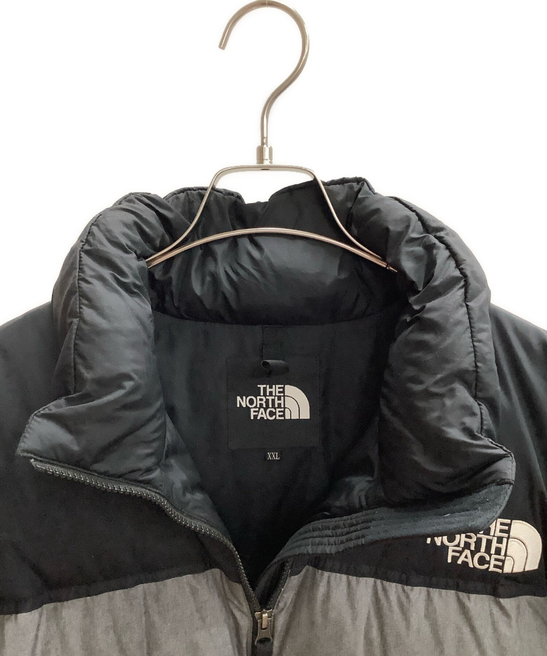 中古・古着通販】THE NORTH FACE (ザ ノース フェイス) ノベルティーヌプシジャケット グレー×ブラック サイズ:XXL｜ブランド・古着通販  トレファク公式【TREFAC FASHION】スマホサイト