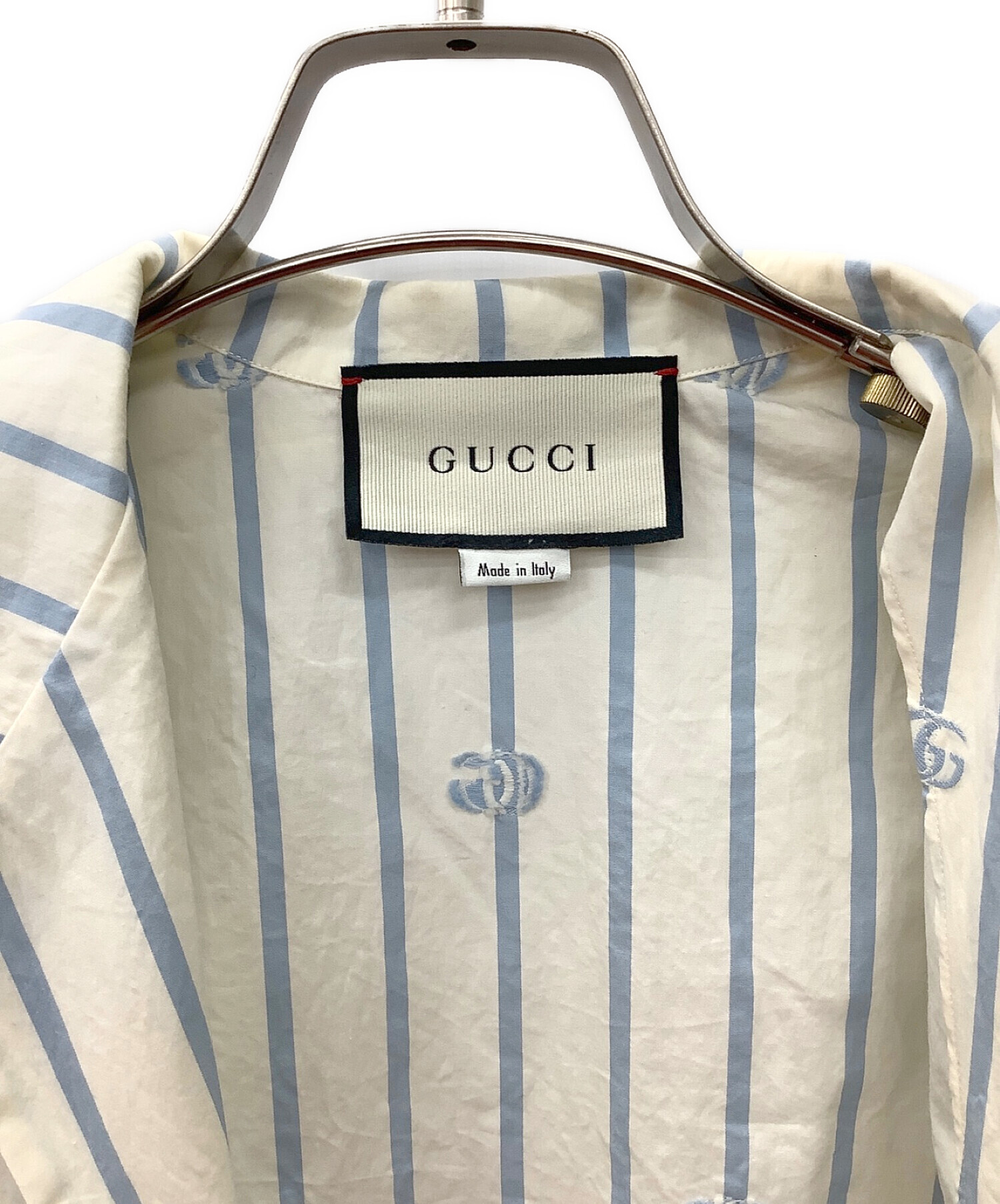 中古・古着通販】GUCCI (グッチ) 半袖シャツ ホワイト サイズ:46｜ブランド・古着通販 トレファク公式【TREFAC  FASHION】スマホサイト