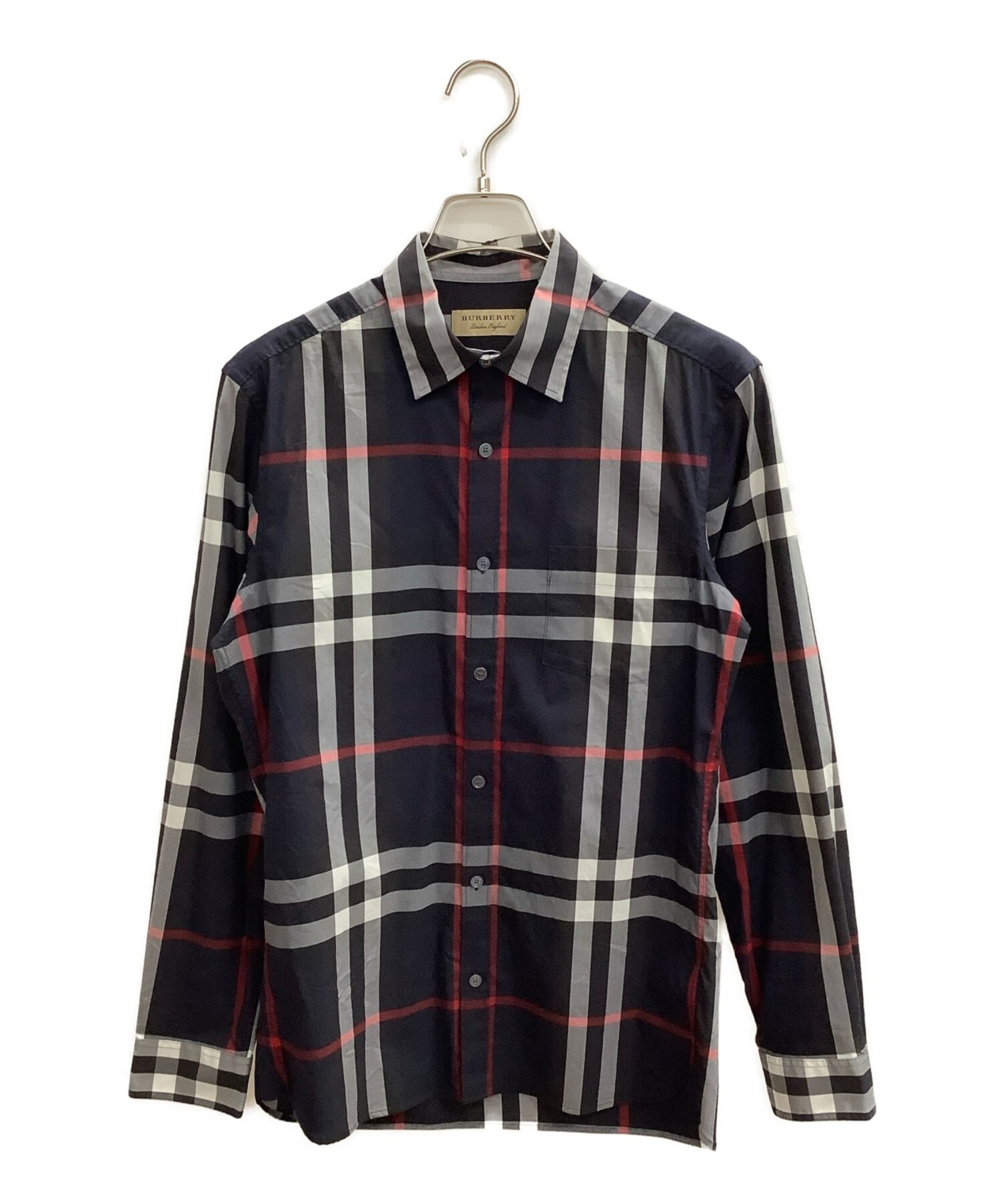 中古・古着通販】BURBERRY (バーバリー) ノバチェックシャツ ネイビー サイズ:S｜ブランド・古着通販 トレファク公式【TREFAC  FASHION】スマホサイト