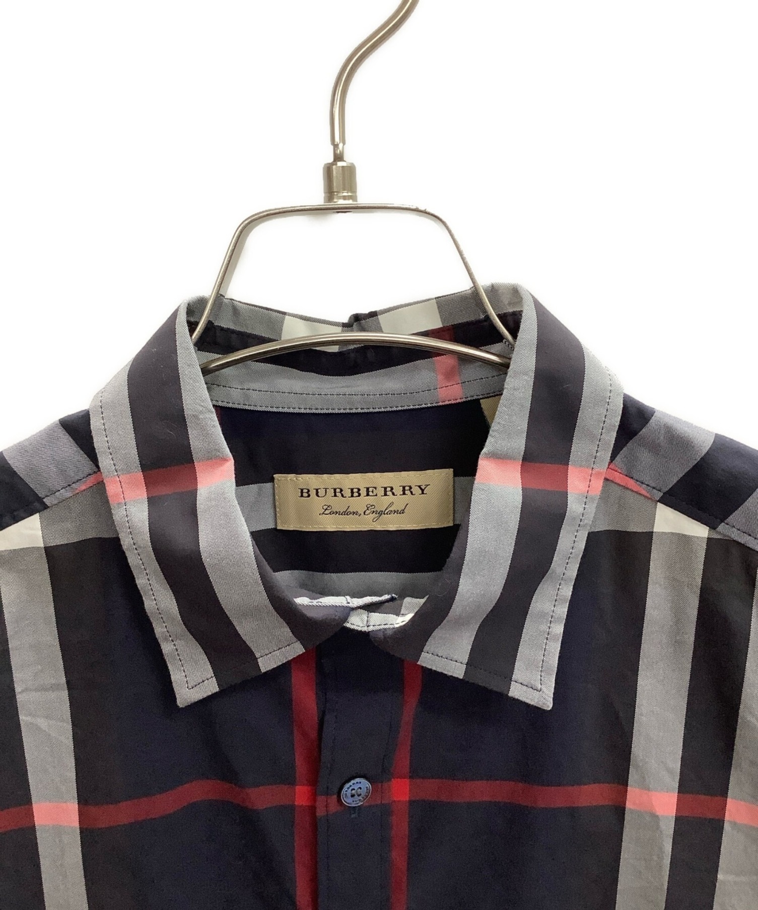 中古・古着通販】BURBERRY (バーバリー) ノバチェックシャツ ネイビー サイズ:S｜ブランド・古着通販 トレファク公式【TREFAC  FASHION】スマホサイト