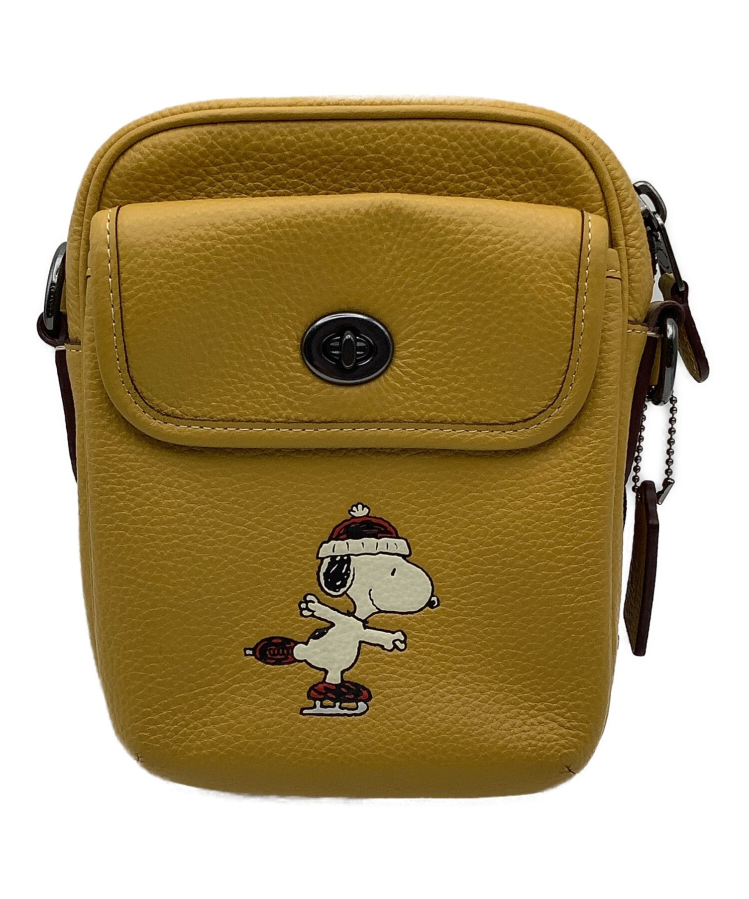 中古・古着通販】COACH (コーチ) PEANUTS (ピーナッツ) ショルダーバッグ キャメル サイズ:-｜ブランド・古着通販  トレファク公式【TREFAC FASHION】スマホサイト