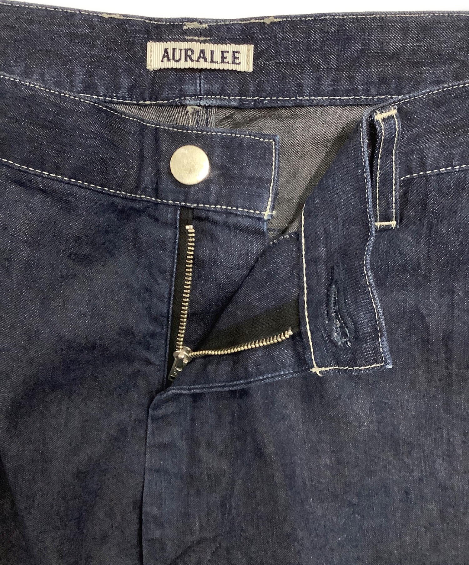 AURALEE (オーラリー) ハードツイストライトデニムパンツ インディゴ サイズ:5(L)